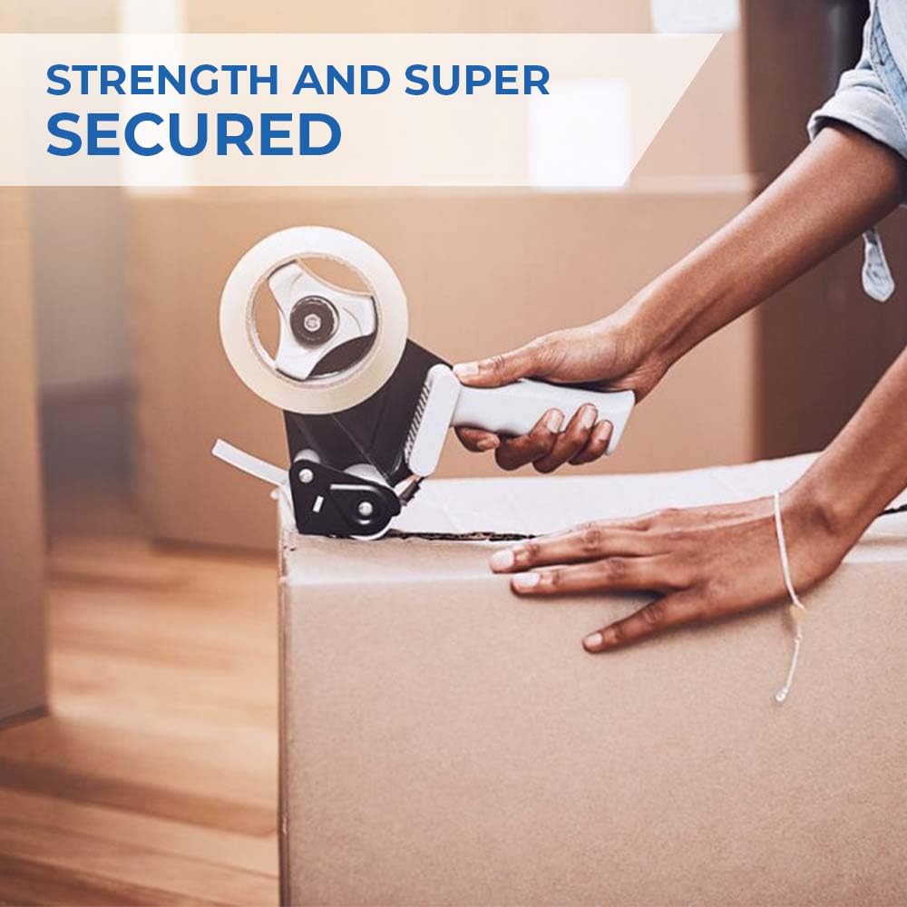 Transparent Packing Tape – 100 Meters x 2 Inch | Multipurpose Clear Adhesive Tape with Water-Based Glue for Packing and Craft Use
