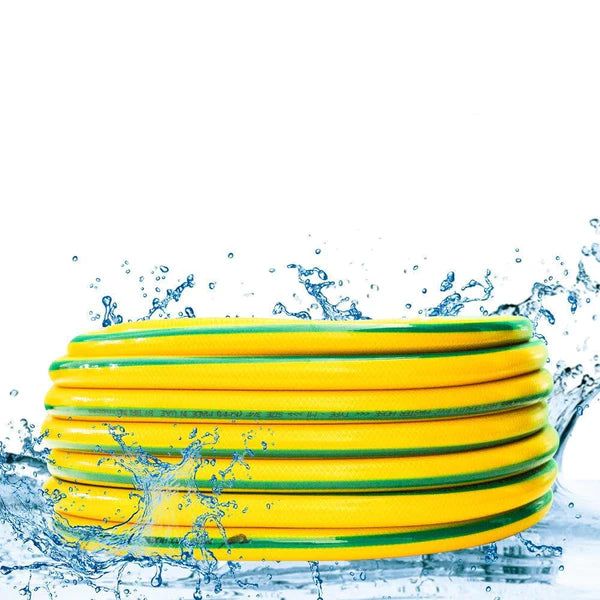 Multipurpose Garden Hose | 15 Meter Kink-Resistant Braided Hose for Watering, Gardening, and Outdoor Use (1/2 Inch, Yellow)