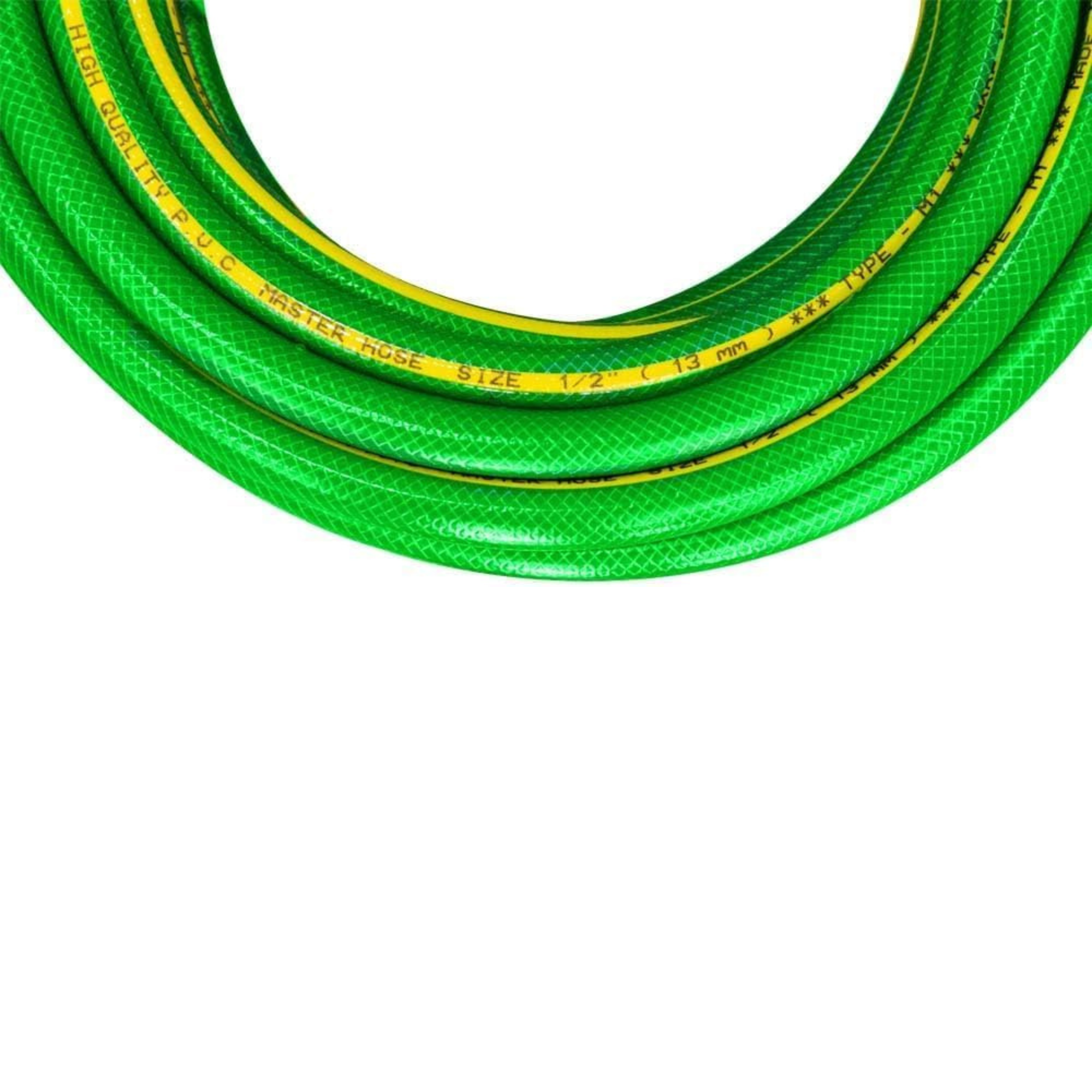 1/2 Inch 30Meter Reinforced Garden Hose Pipe | 4 Layer PVC Kink Resistant Water Hose - Green