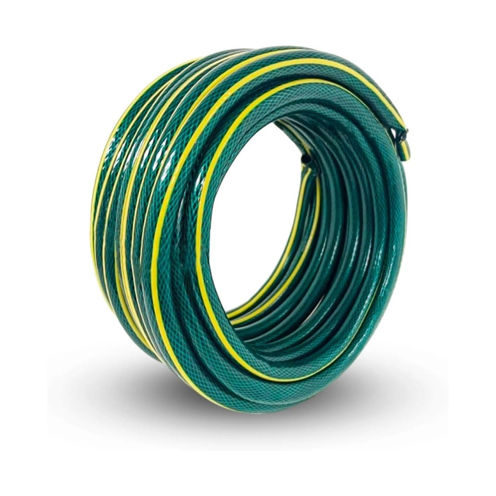 1/2 Inch Reinforced Garden Hose Pipe | Medium Duty Kink Resistant PVC Water Hose - Green