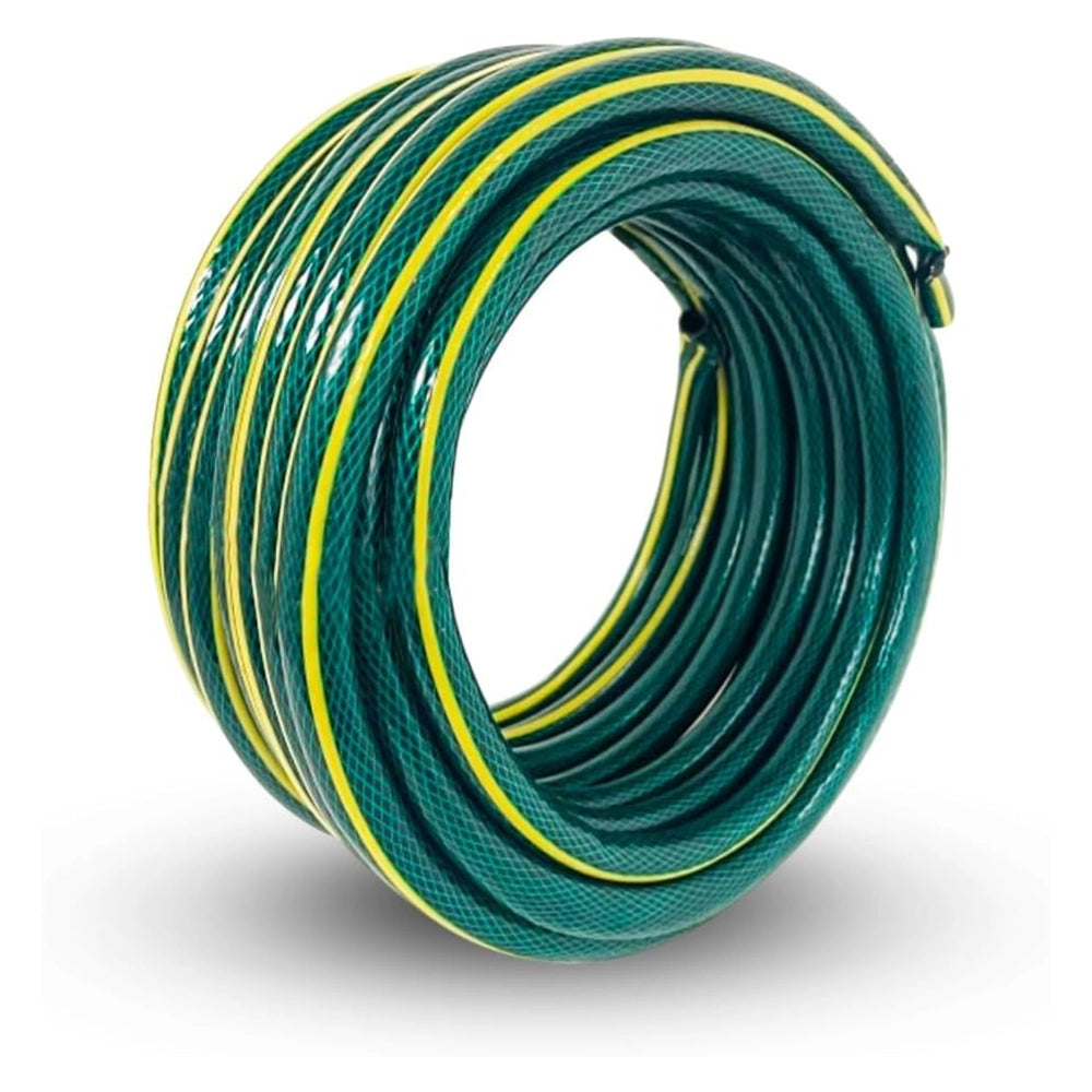 1/2 Inch Reinforced Garden Hose Pipe | Medium Duty Kink Resistant PVC Water Hose - Green