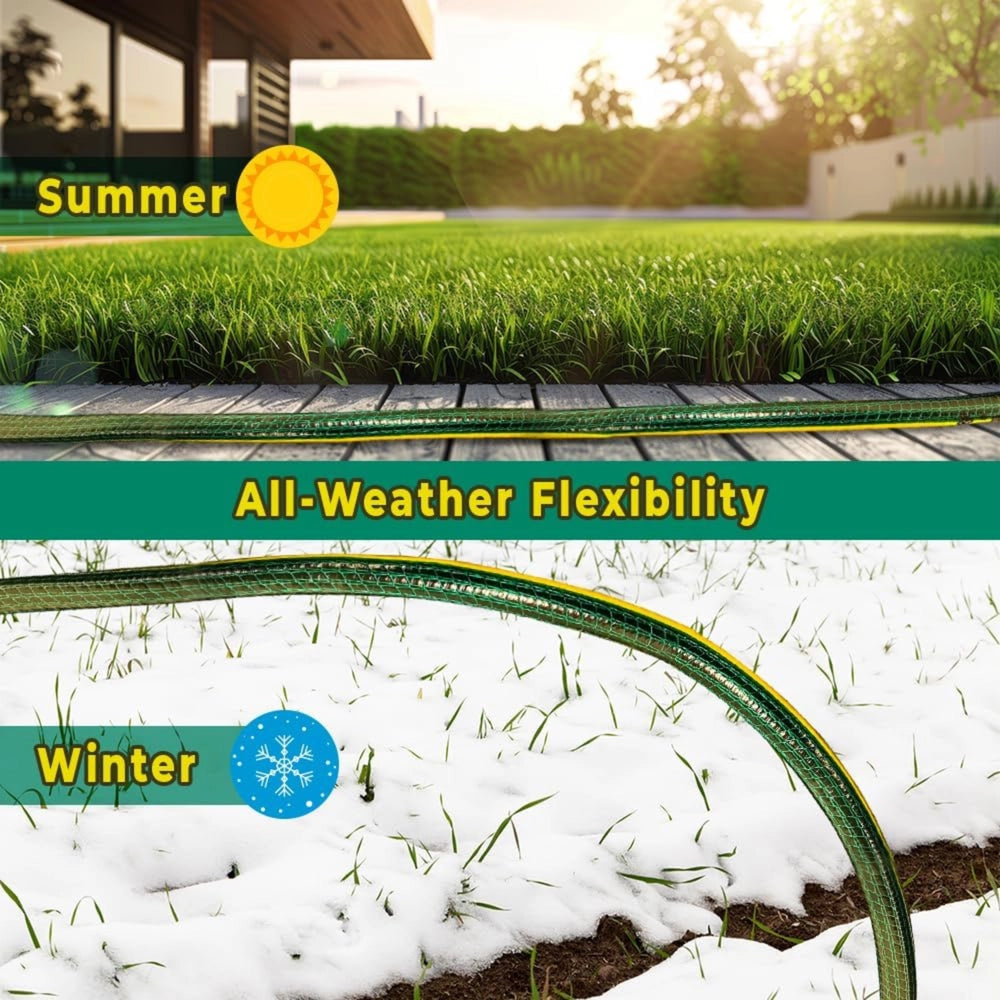 1/2 Inch Reinforced PVC Garden Hose Pipe | Standard Duty Flexible Water Hose