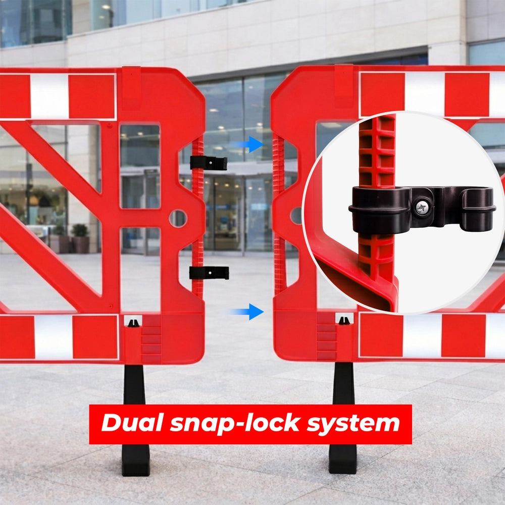 Chapter 8 Pedestrian Barrier with Standard Feet | Plastic Roadworks Barrier UK