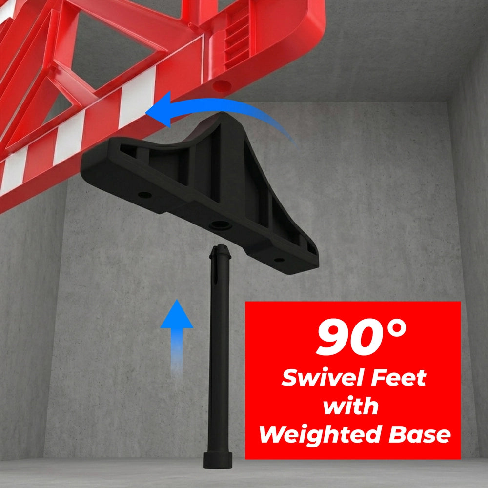 Chapter 8 Pedestrian Barrier with Standard Feet | Plastic Roadworks Barrier UK