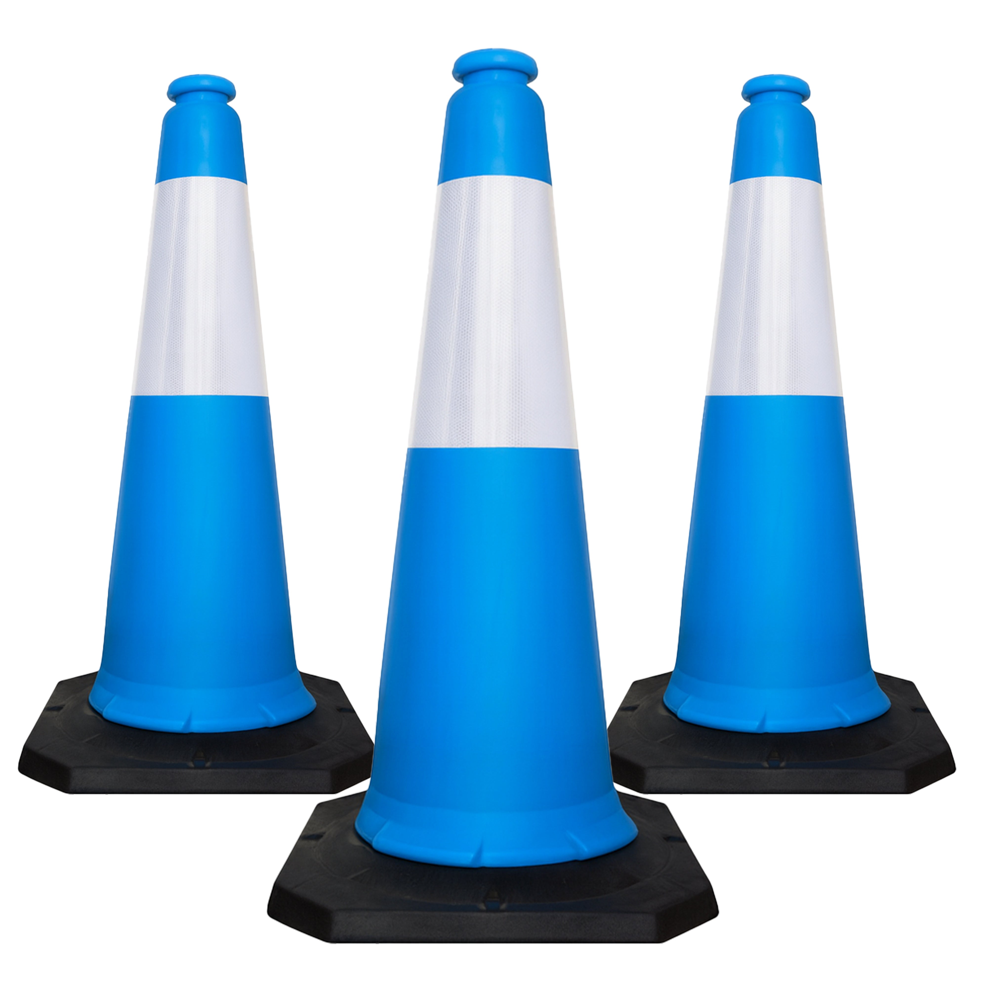 High Visibility Traffic Cone 1000mm Blue