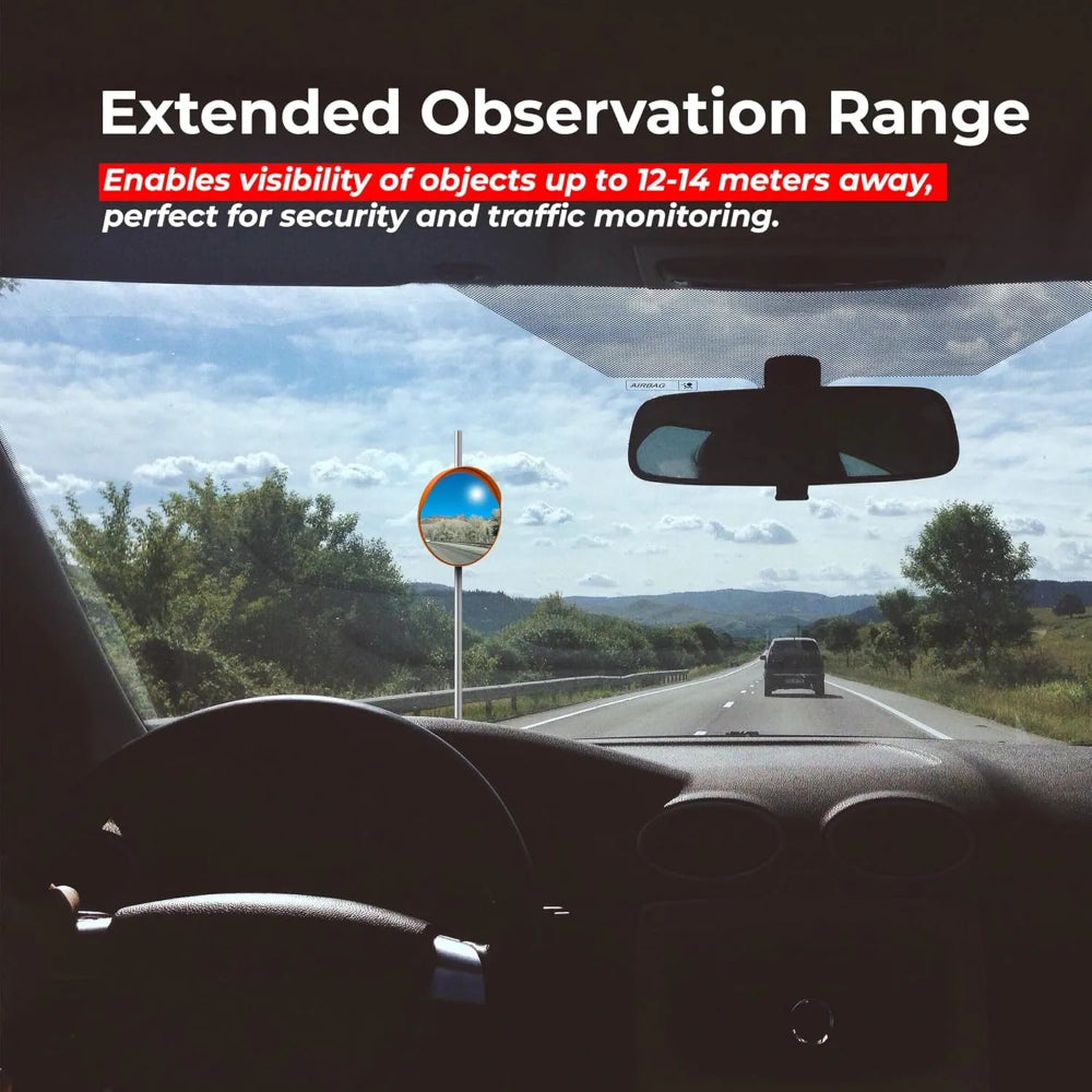 wide range road mirror 