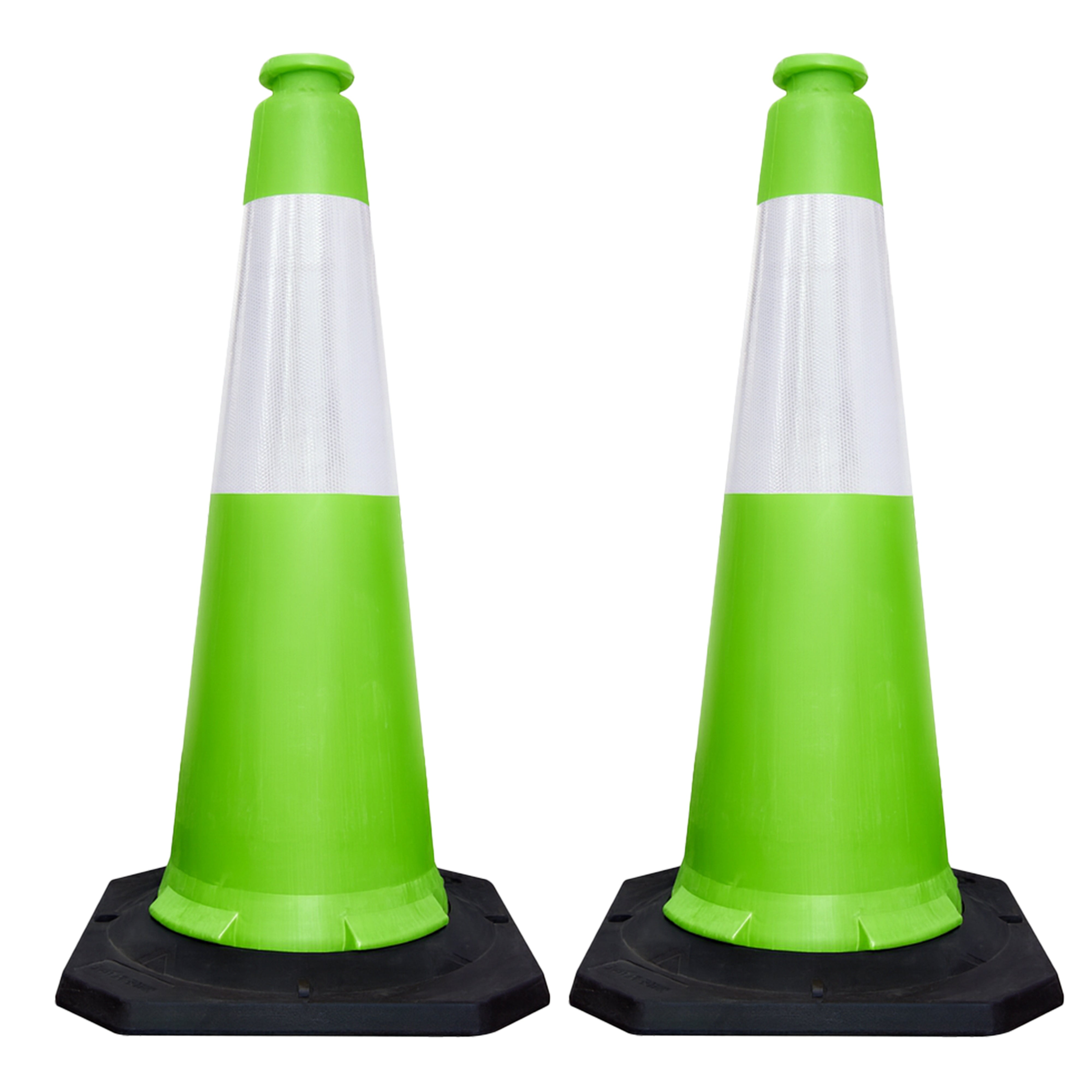 High Visibility Traffic Cone 1000mm Green