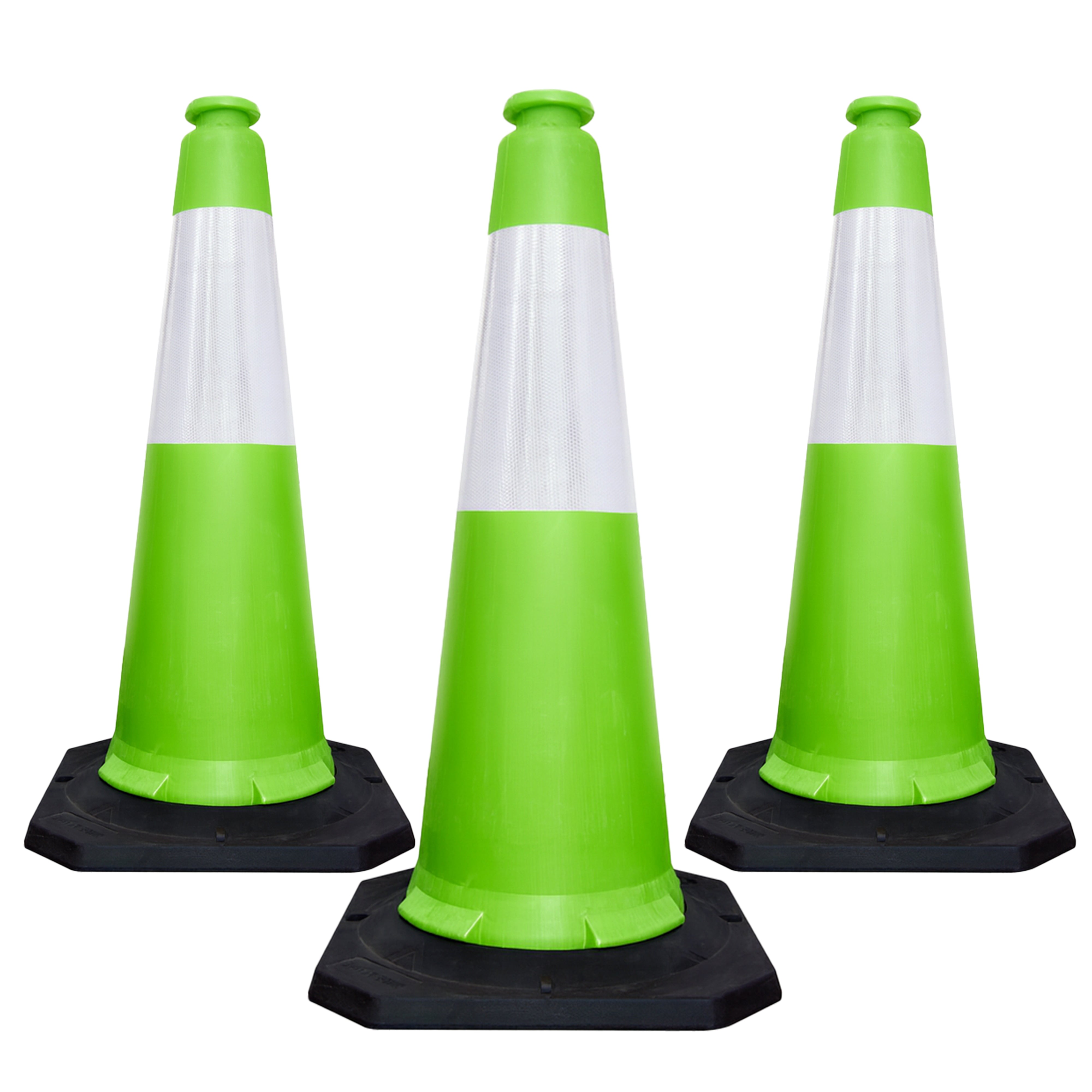 High Visibility Traffic Cone 1000mm Green