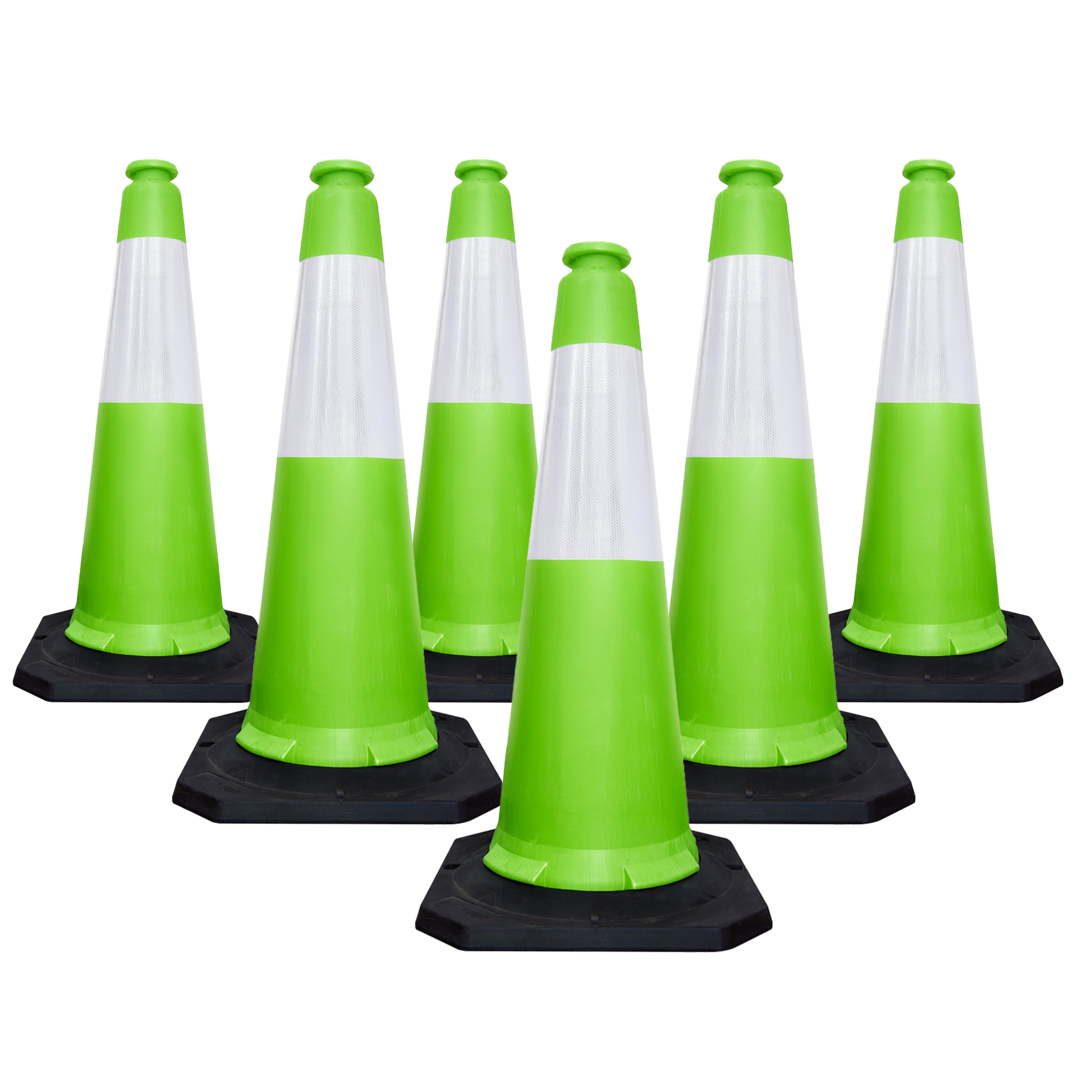 High Visibility Traffic Cone 1000mm Green