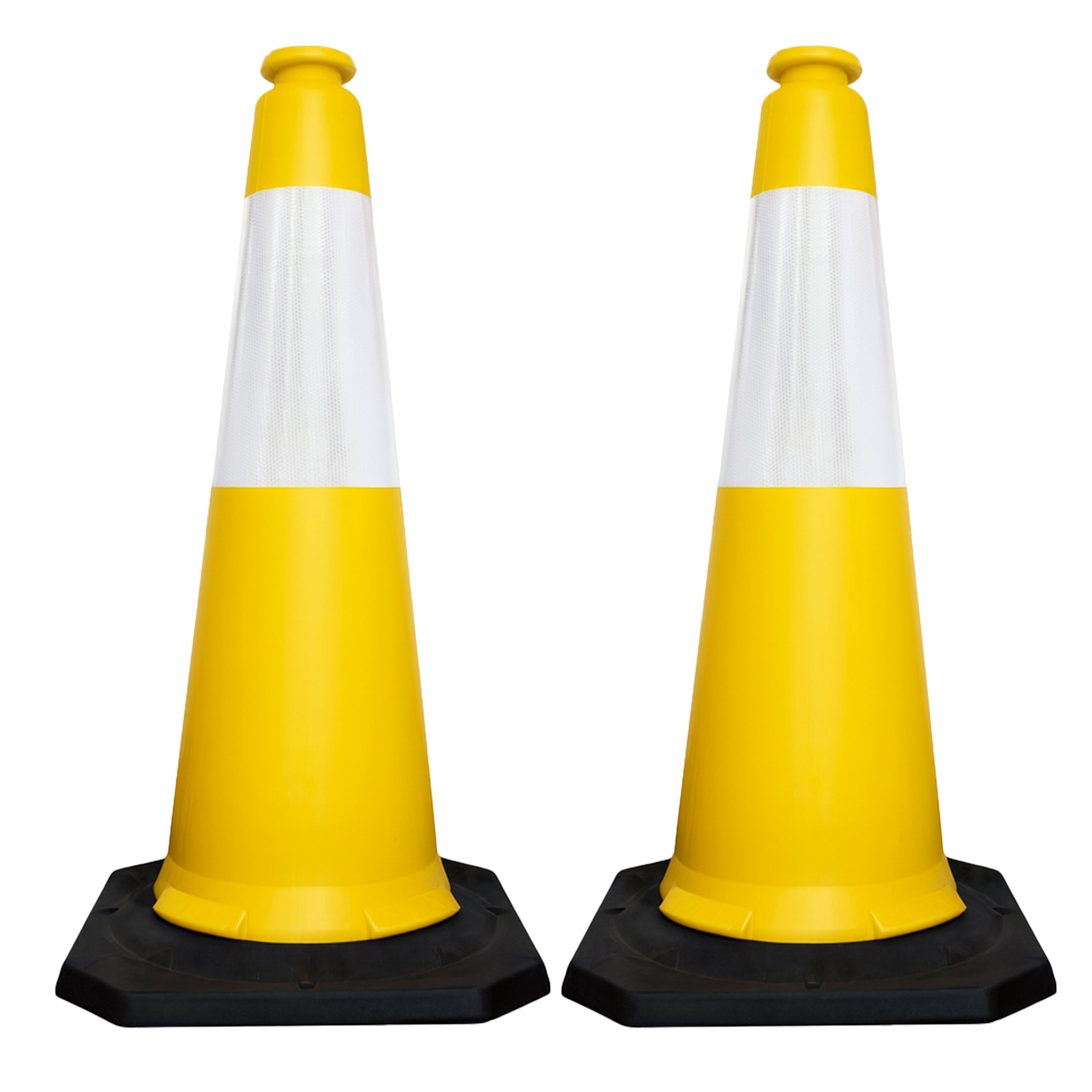 High Visibility Traffic Cone 1000mm Yellow