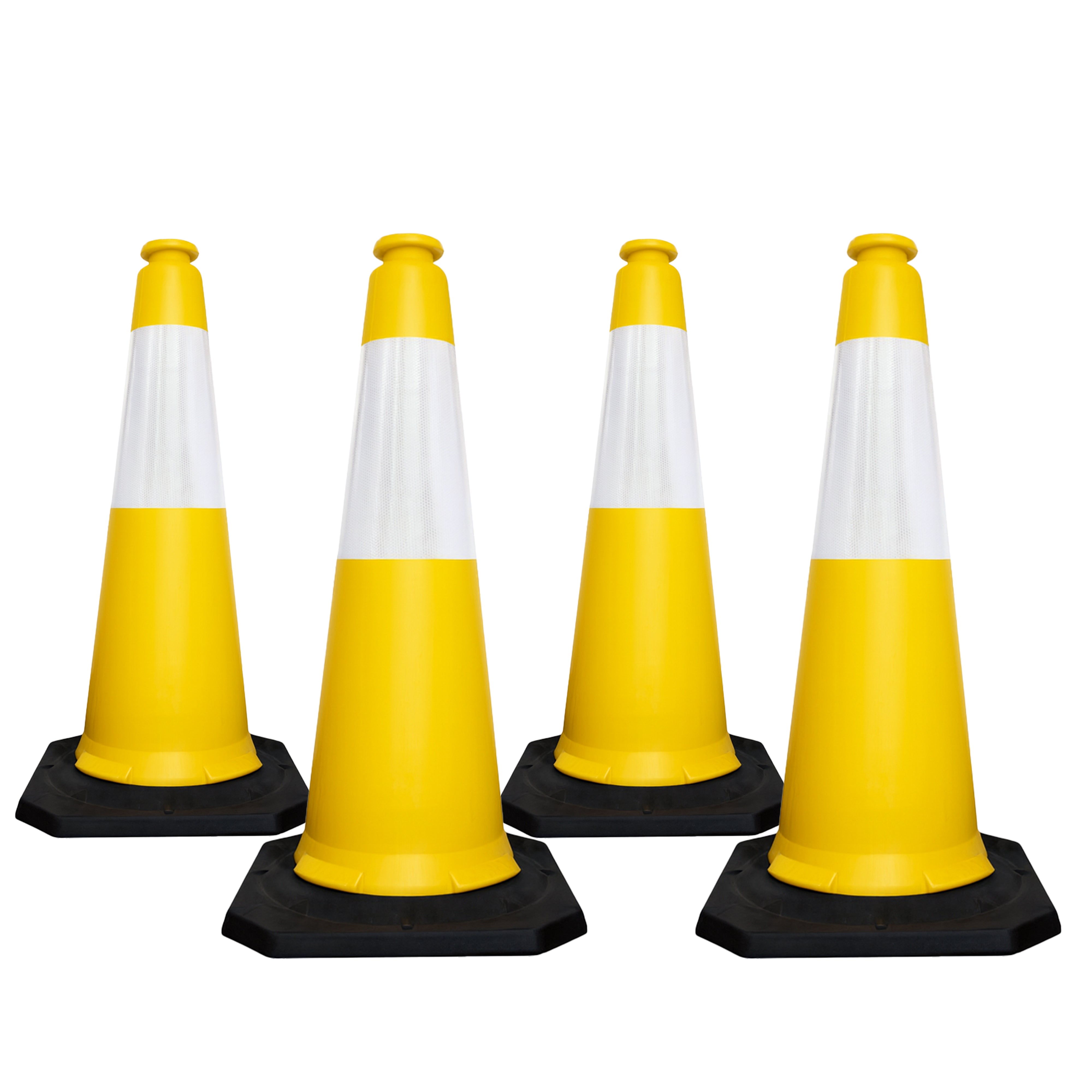 High Visibility Traffic Cone 1000mm Yellow