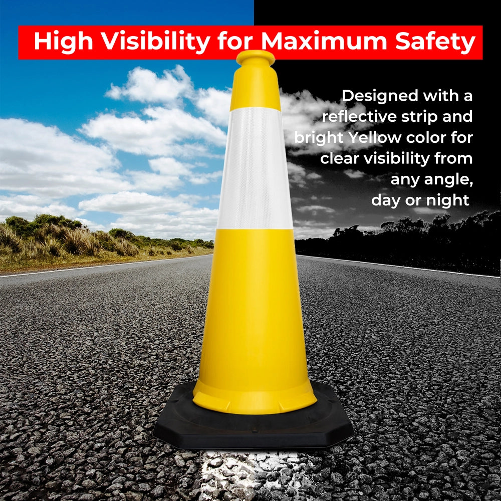 high visibility road cone 