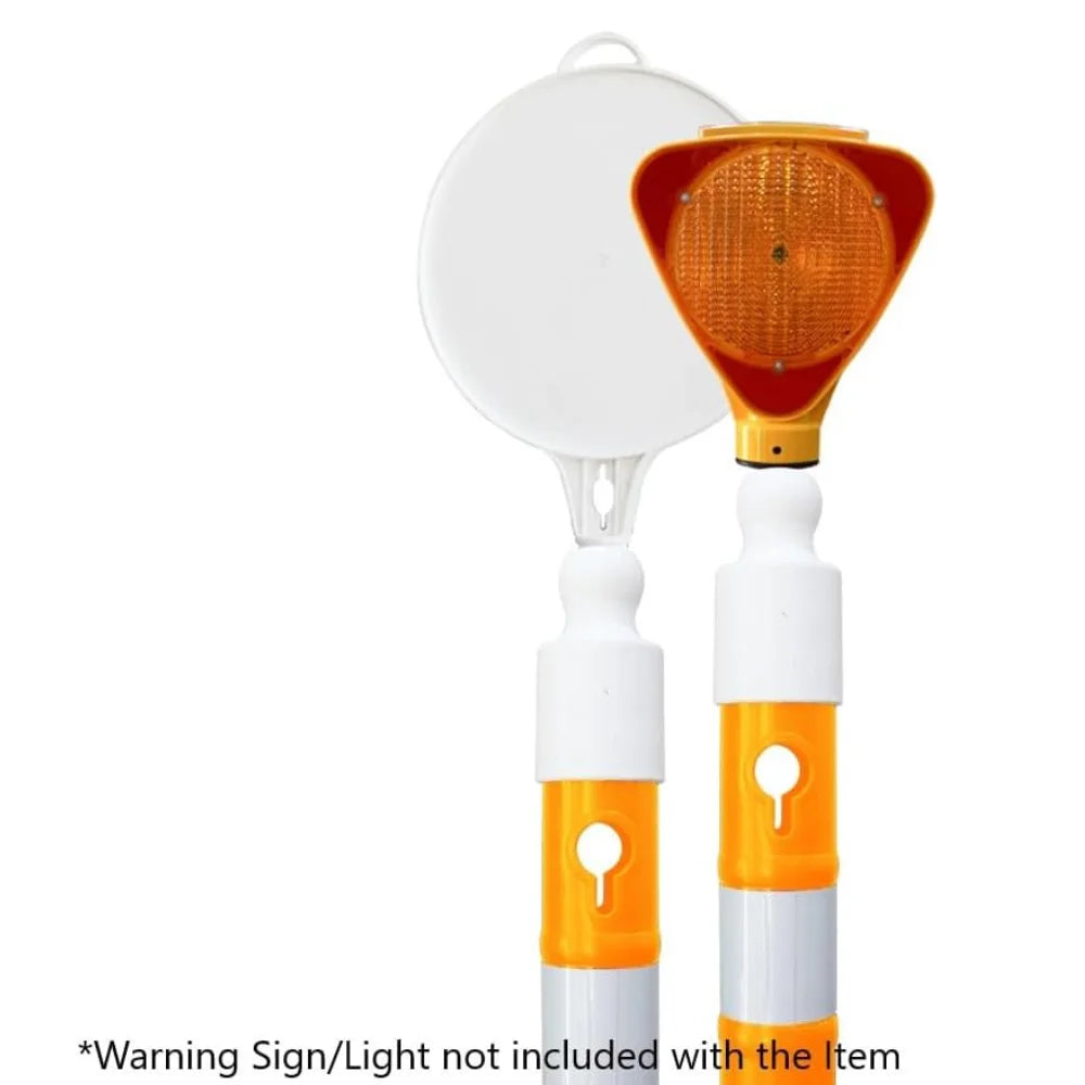 110CM Delineator Post with PVC Base | Yellow Reflective Traffic Bollard