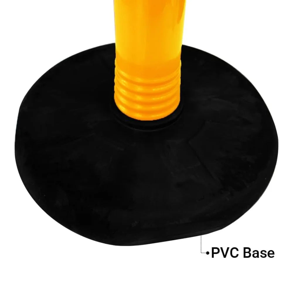 110CM Delineator Post with PVC Base | Yellow Reflective Traffic Bollard