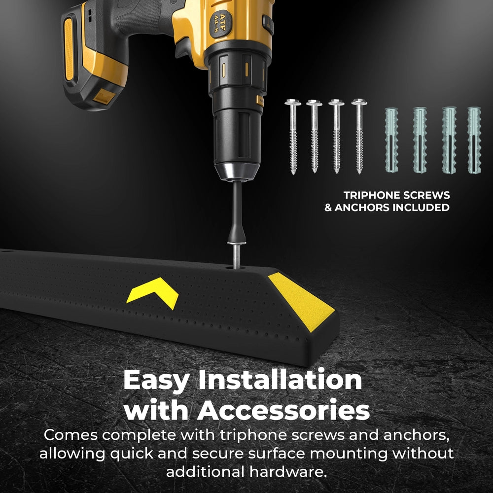 183cm heavy duty wheel stopper easy installation