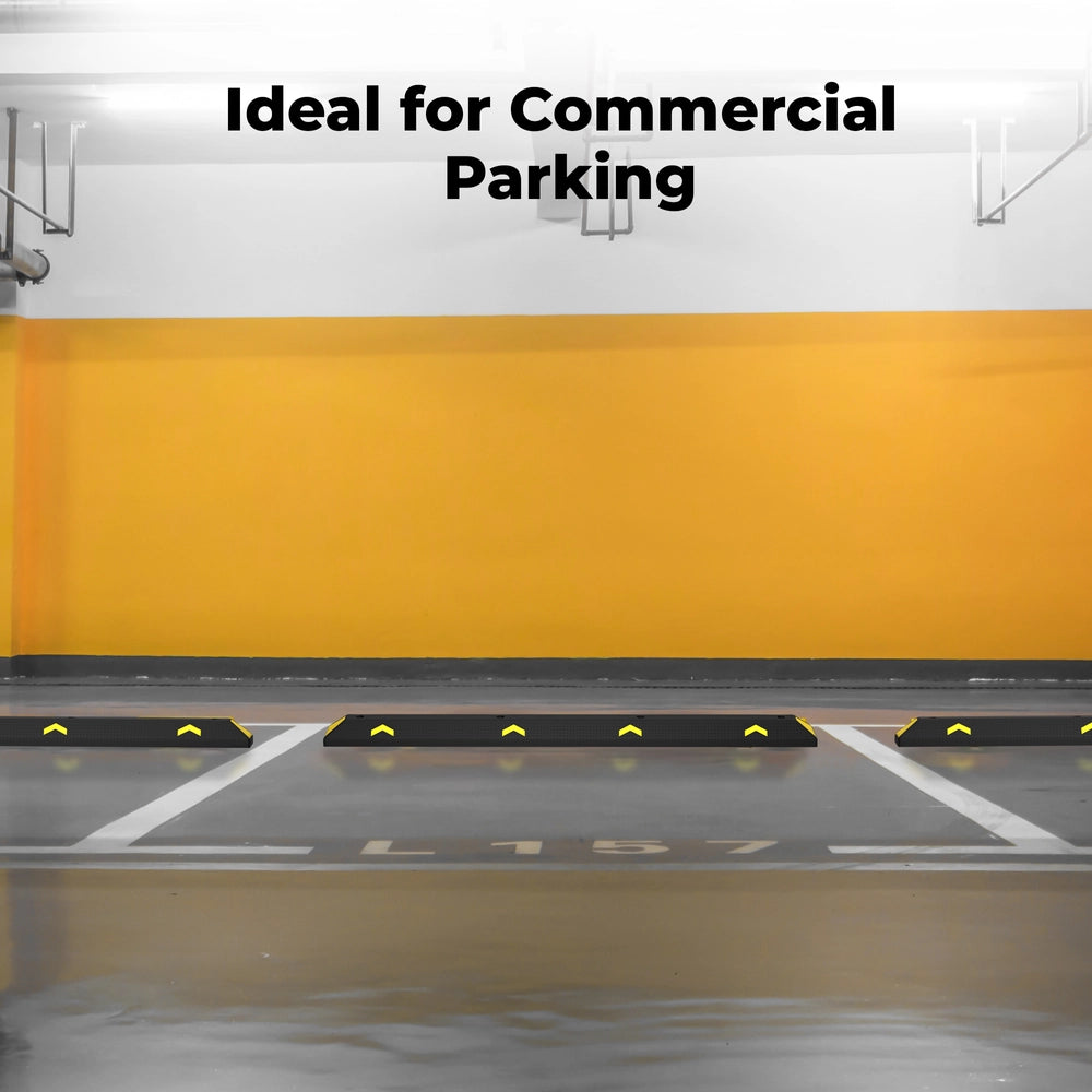 183cm heavy duty wheel stopper in parking area
