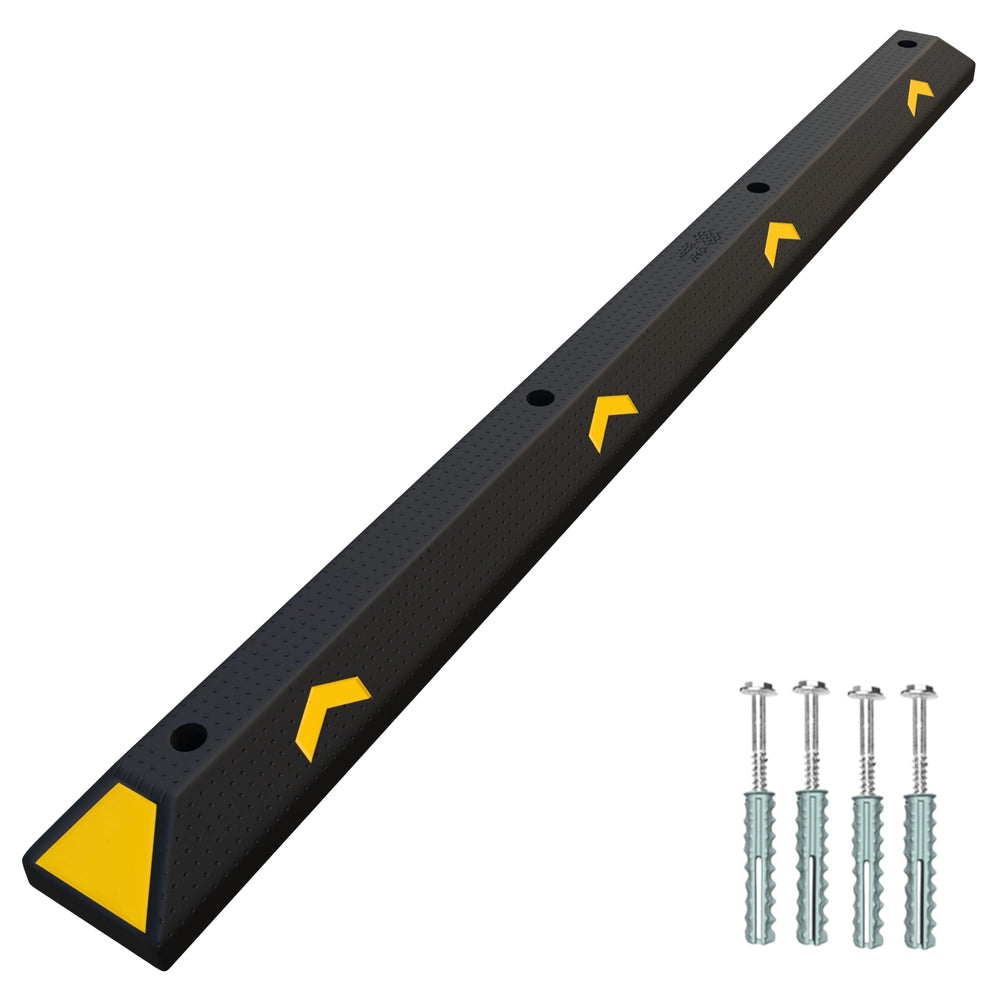 183cm heavy duty wheel stopper with screw and anchors