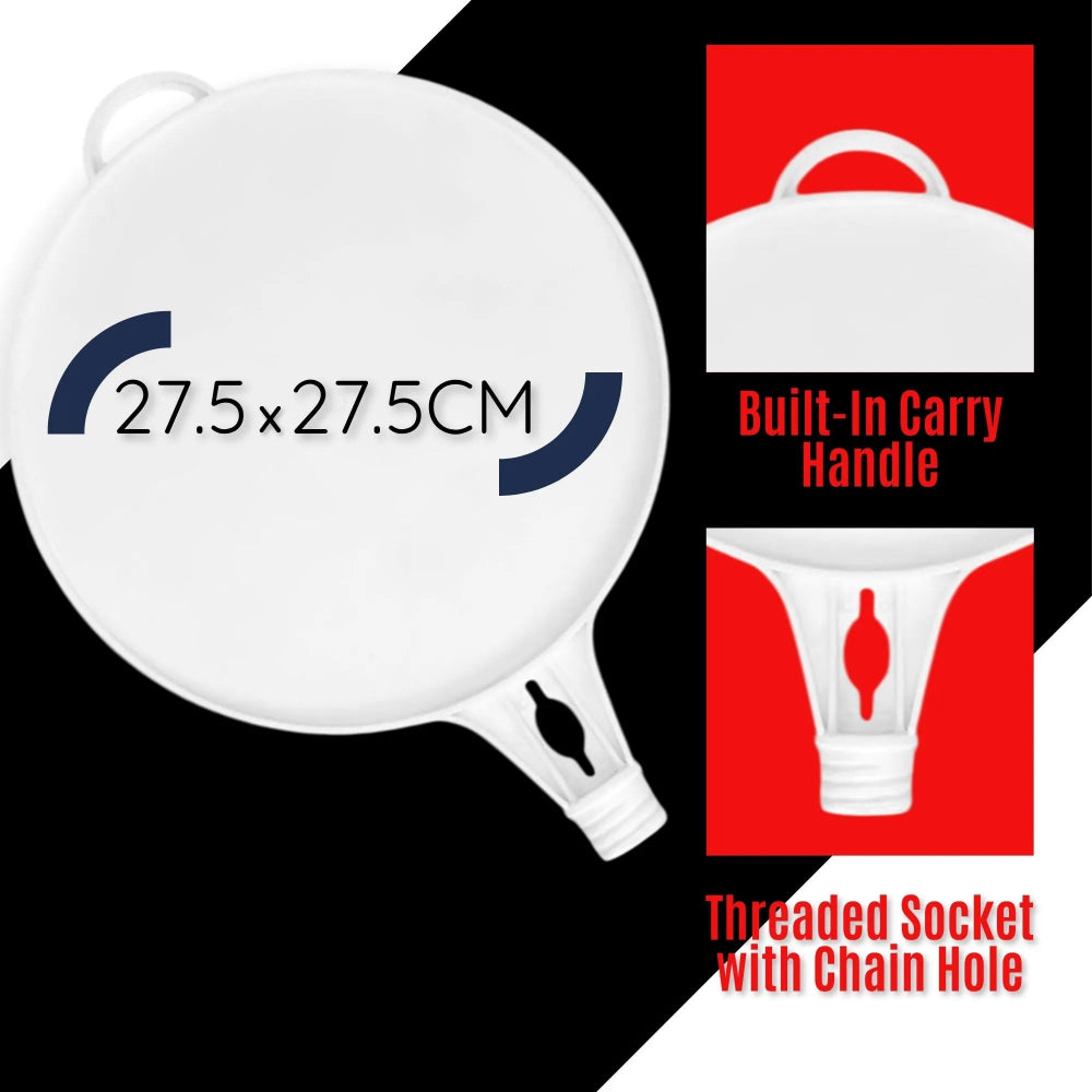 28CM Round Blank Sign Plate for Traffic Cones & Safety Barriers