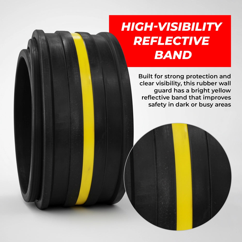 3 Meter Wall Guard Protector | Heavy Duty Garage & Parking Wall Bumper - Black & Yellow | 300× 20× 2.5CM