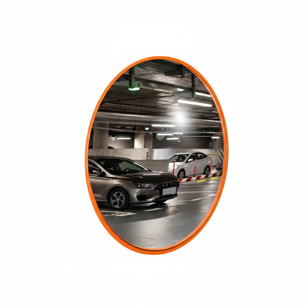 30CM Convex Safety Mirror Orange | Wide Angle Indoor Security Mirror