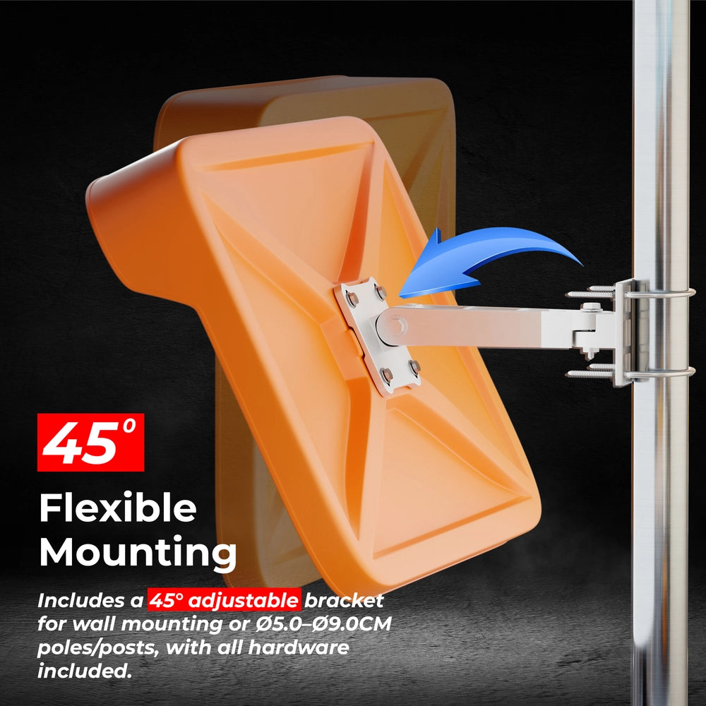 Convex Safety Mirror - 40x60CM | Rectangular Wide Angle Security Mirror