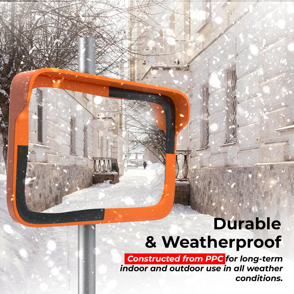 Convex Safety Mirror - 40x60CM | Rectangular Wide Angle Security Mirror