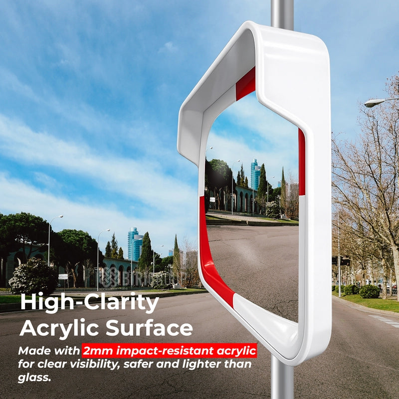 High Quality Convex Safety Mirror 40x60CM | Rectangular Wide Angle Security Mirror