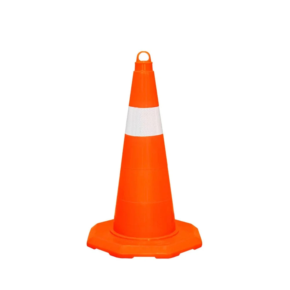 50CM Traffic Cone | Unbreakable PVC Reflective Safety Cone – Orange
