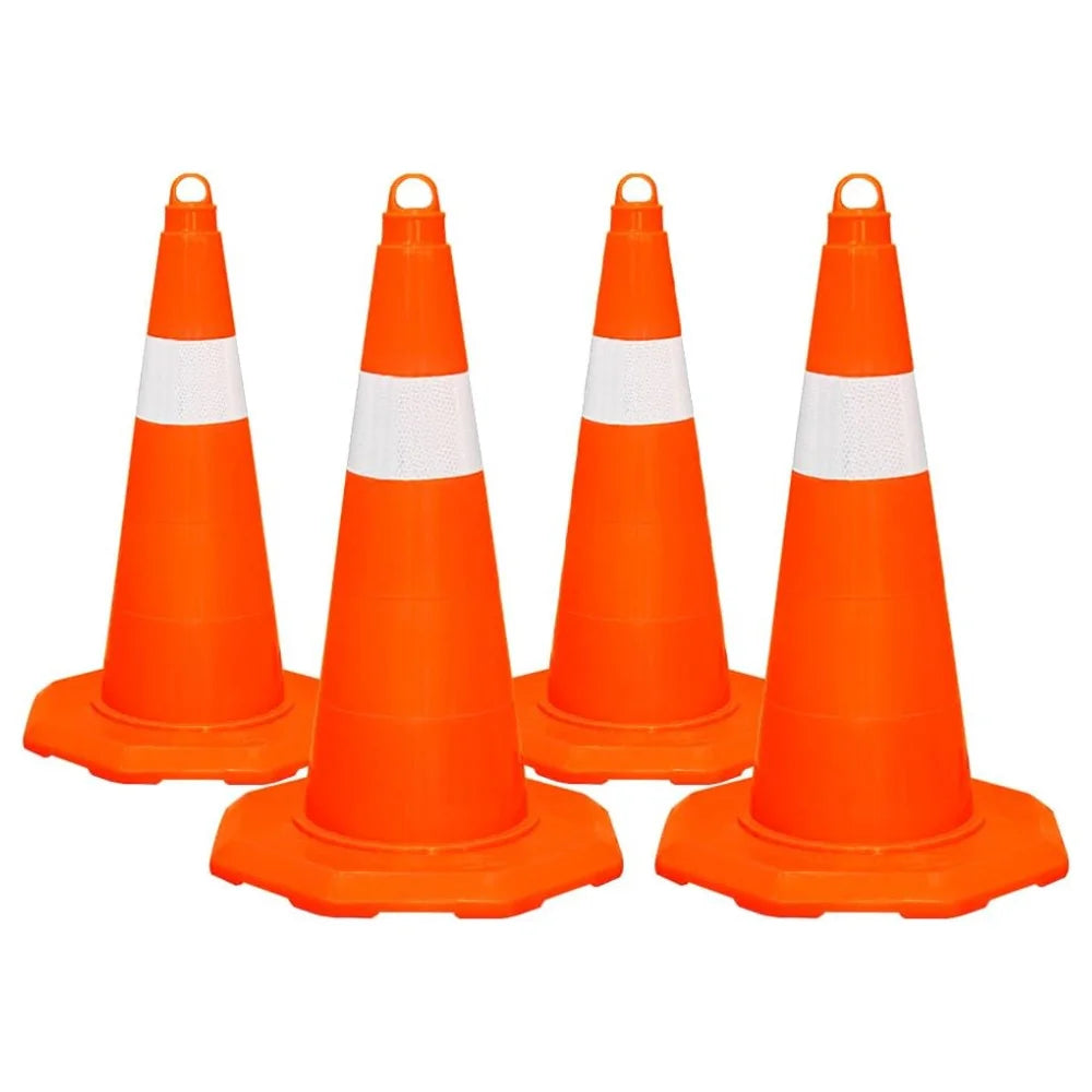 50CM Traffic Cone | Unbreakable PVC Reflective Safety Cone – Orange
