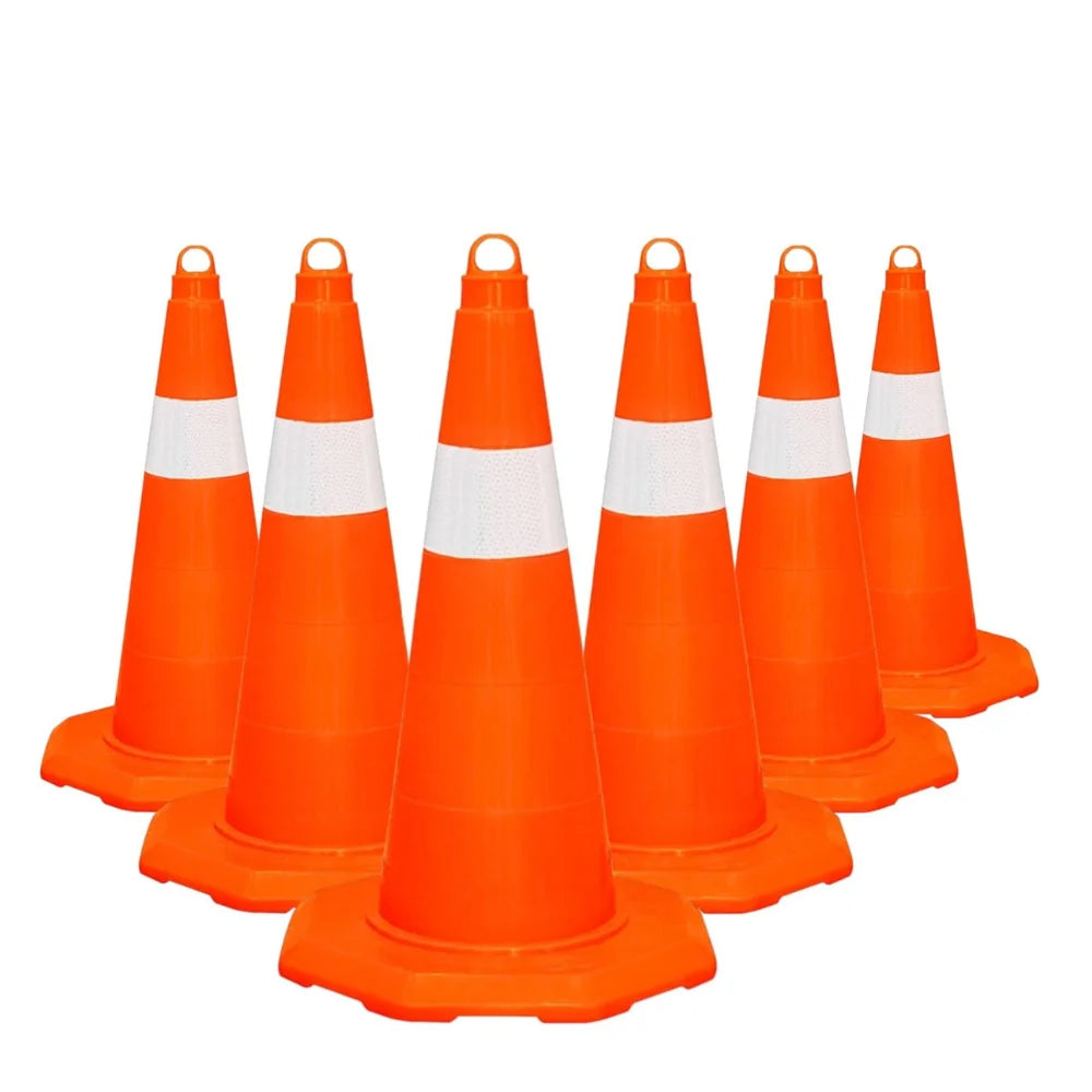 50CM Traffic Cone | Unbreakable PVC Reflective Safety Cone – Orange