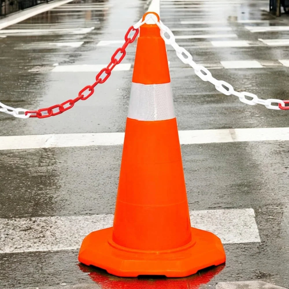 50CM Traffic Cone | Unbreakable PVC Reflective Safety Cone – Orange