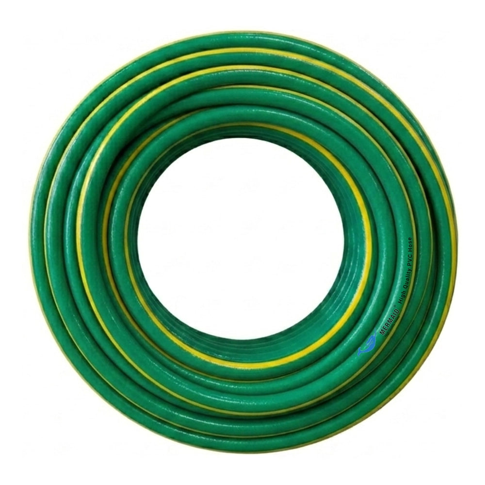 1/2 Inch 50Meter Reinforced Garden Hose Pipe | 4 Layer PVC Water Hose - Green