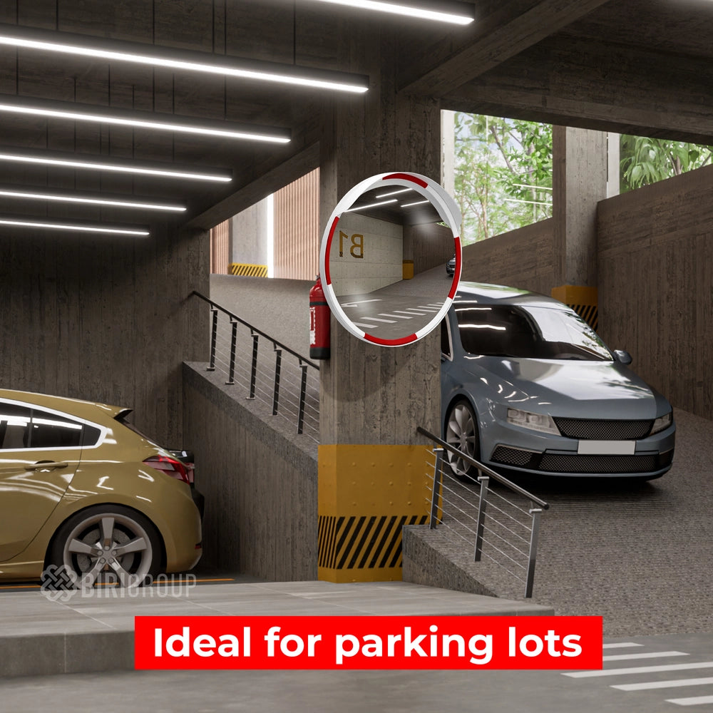 60CM Convex Safety Mirror | Wide Angle Security Mirror for Parking & Driveways