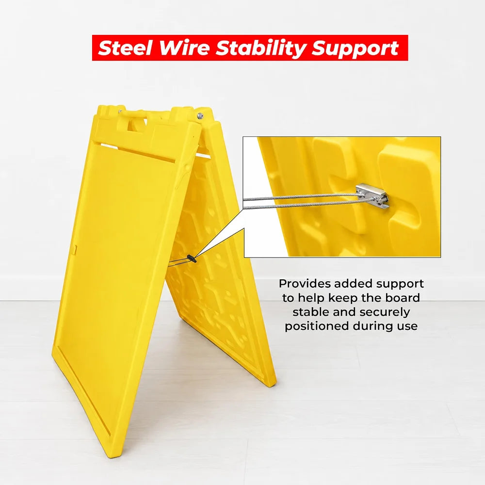 Berry Large Yellow A Sign Board Pavement Sign 110CM