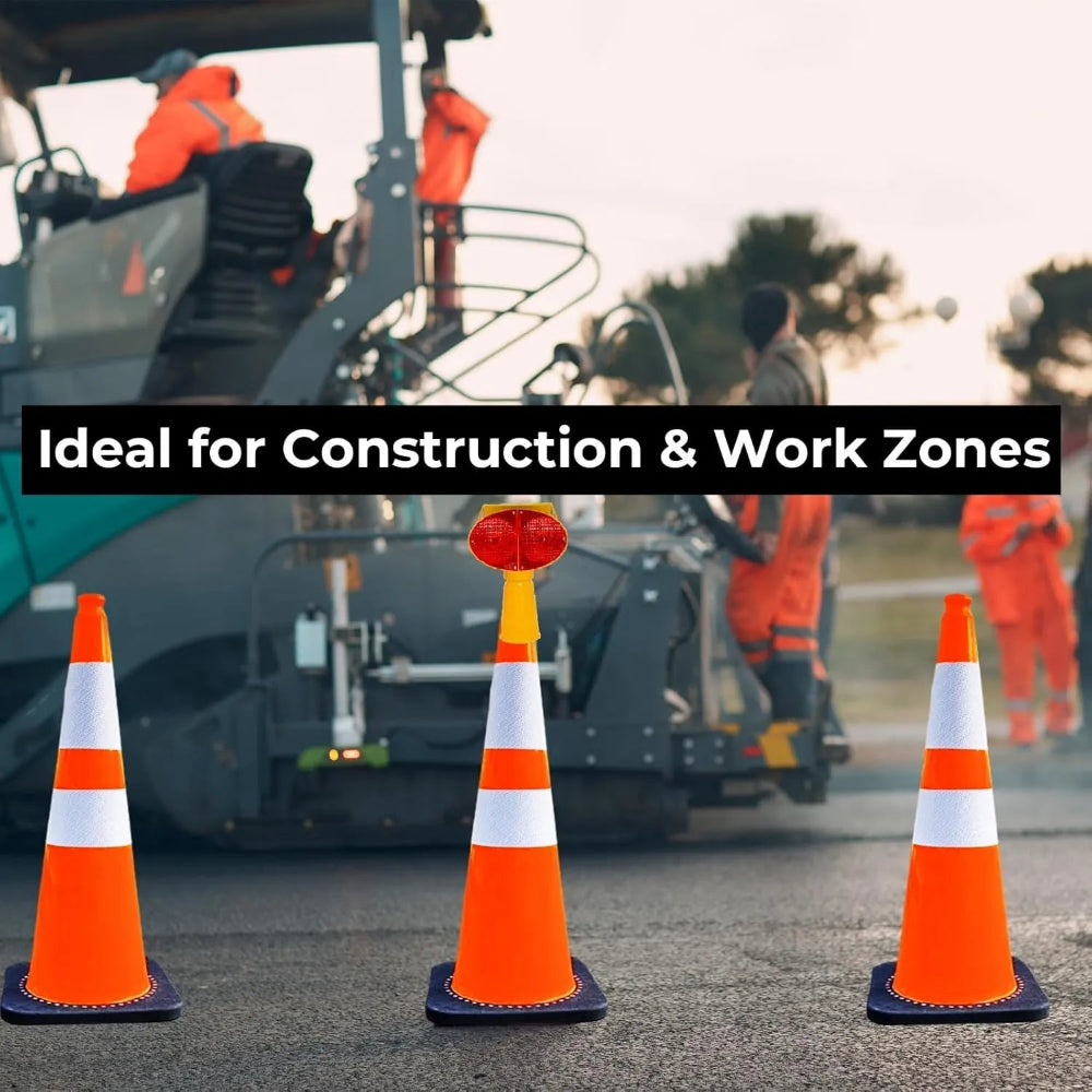 perfect traffic cone work zone area 