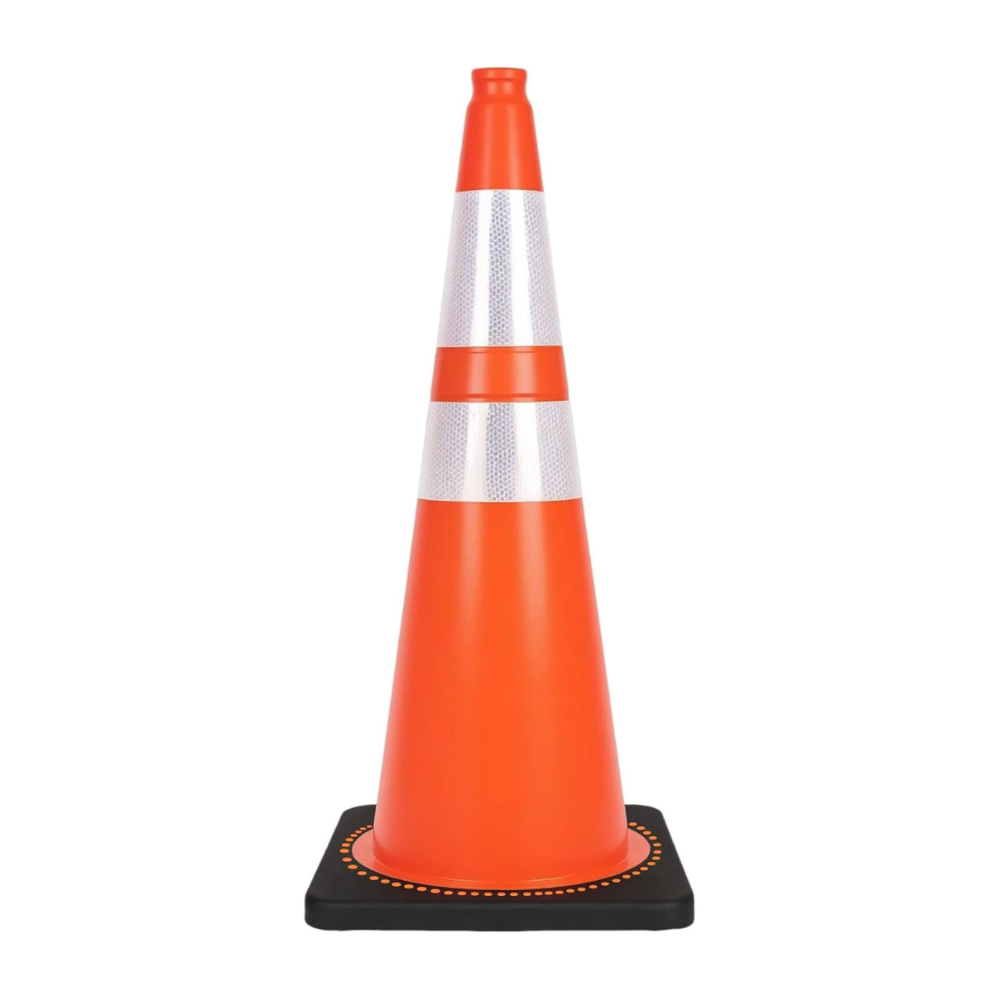 75CM Traffic Cone 2.5KG | Unbreakable PVC Reflective Cone - Orange