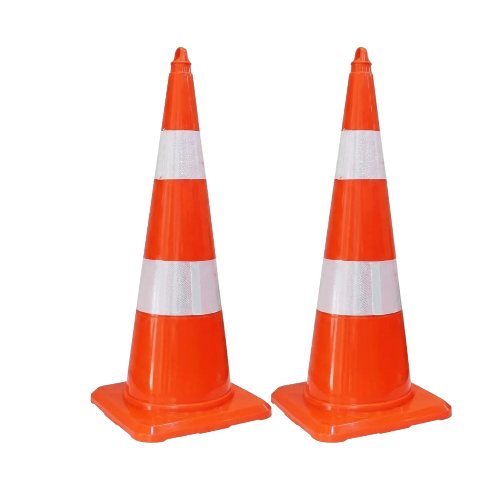 75CM Traffic Cone | Unbreakable PVC Reflective Safety Cone - Orange