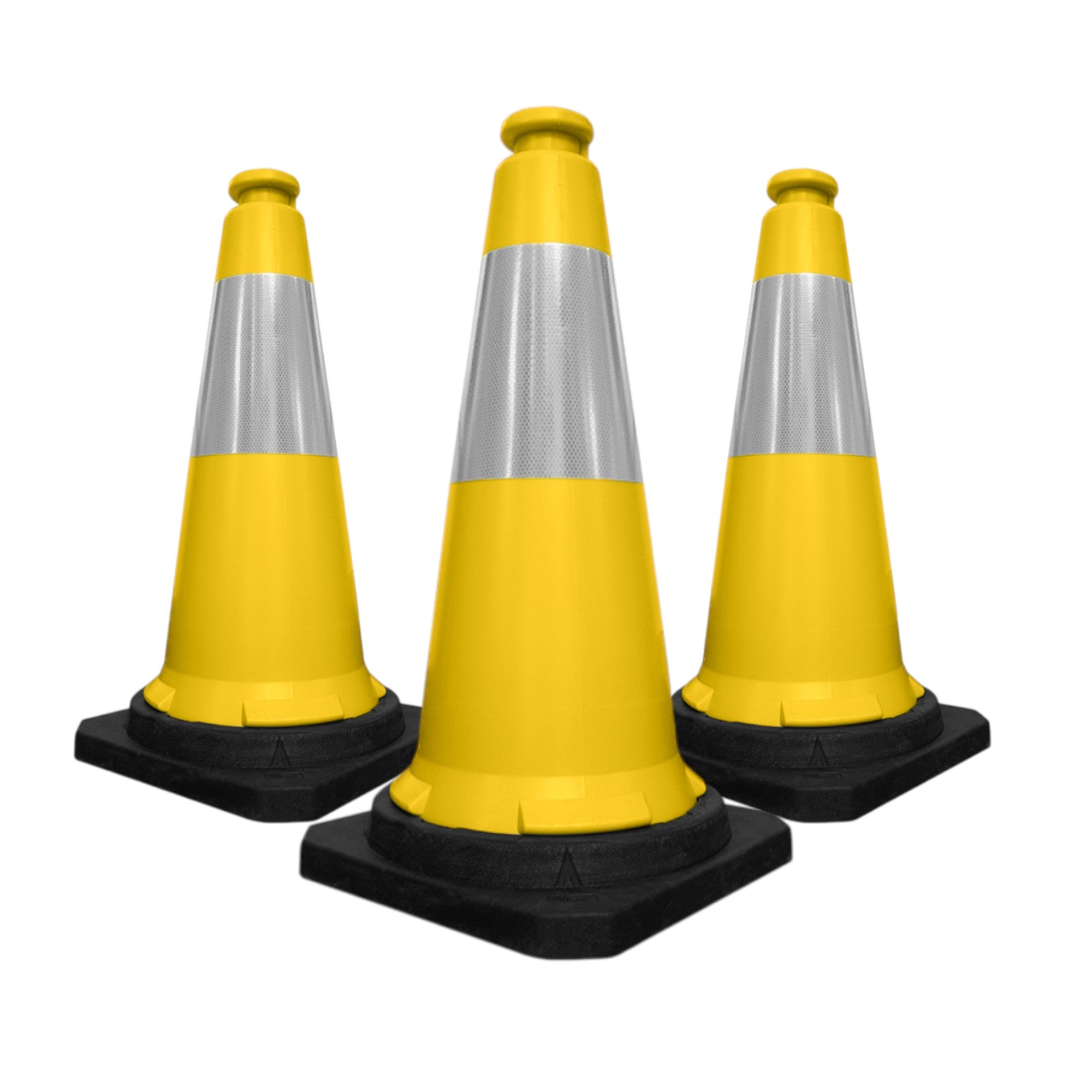 750mm Traffic Safety Cone Red High Visibility Reflective
