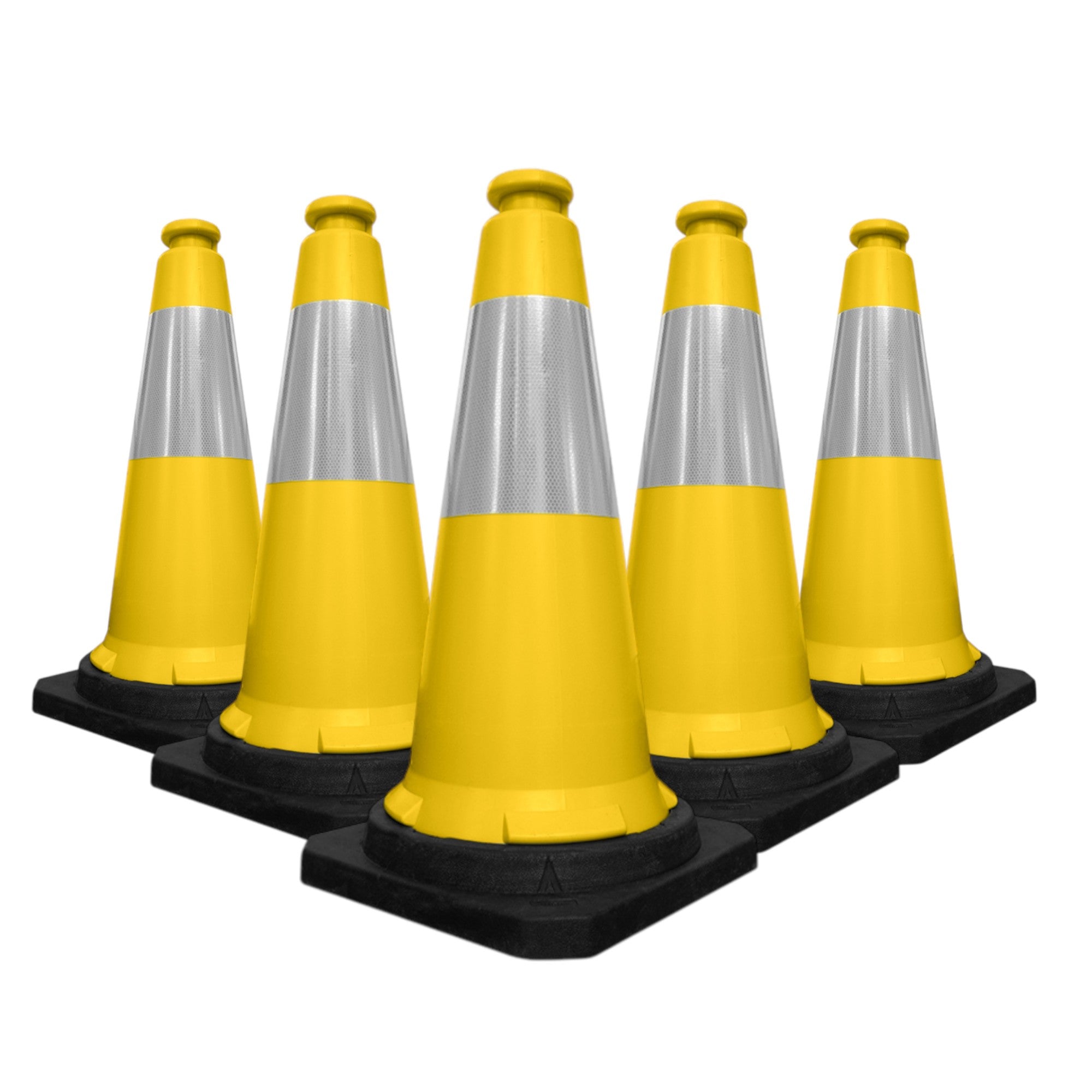 750mm Traffic Safety Cone Red High Visibility Reflective