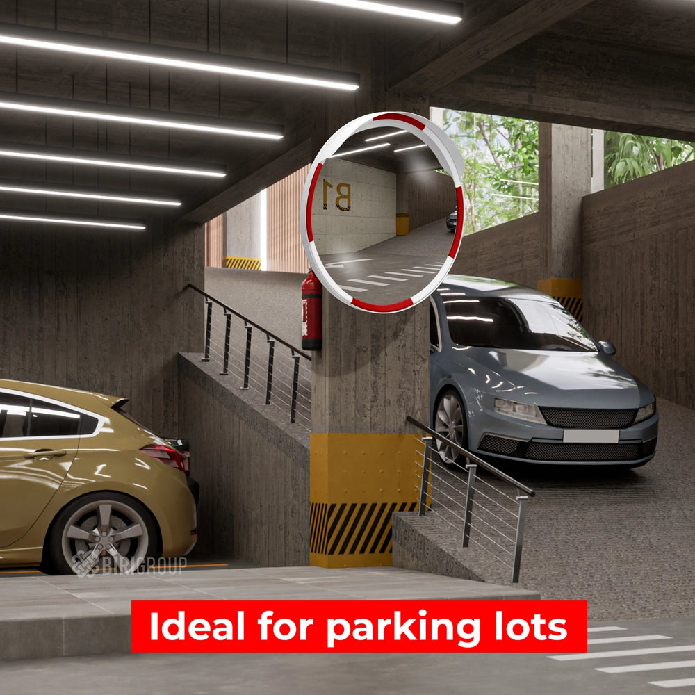 80CM Convex Safety Mirror | Wide Angle Security Mirror for Roads & Parking