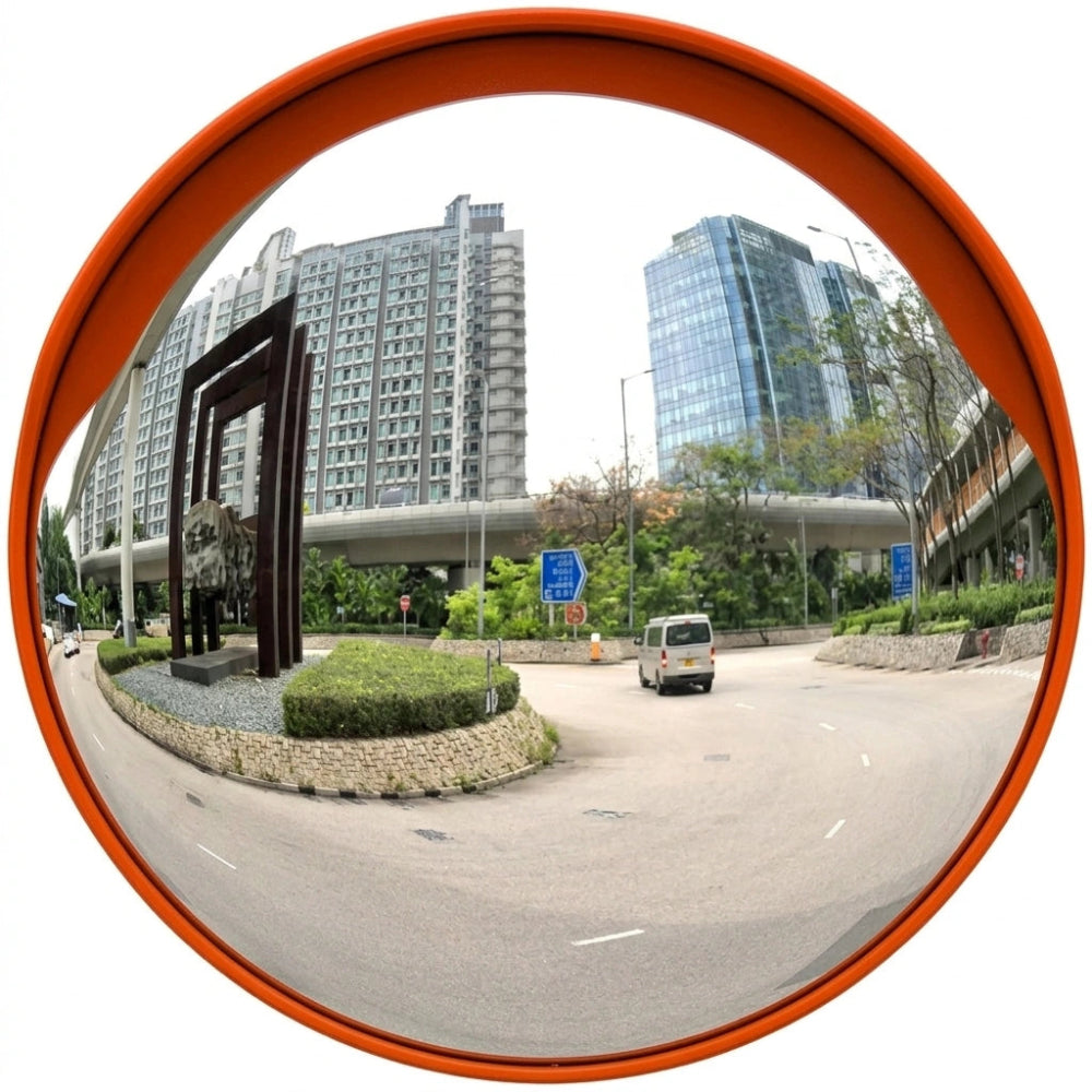 80CM Convex Safety Mirror Orange