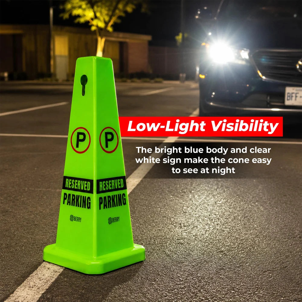Berry Reserved Parking Cone 67CM Green Parking Marker