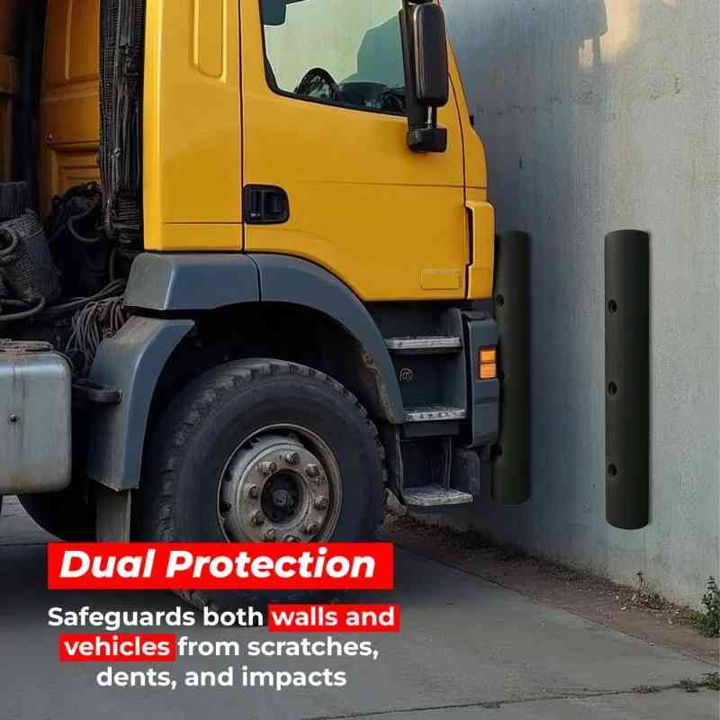 90CM D-Type Rubber Wall Protector Heavy Duty Dock Bumper for Walls & Loading Bays