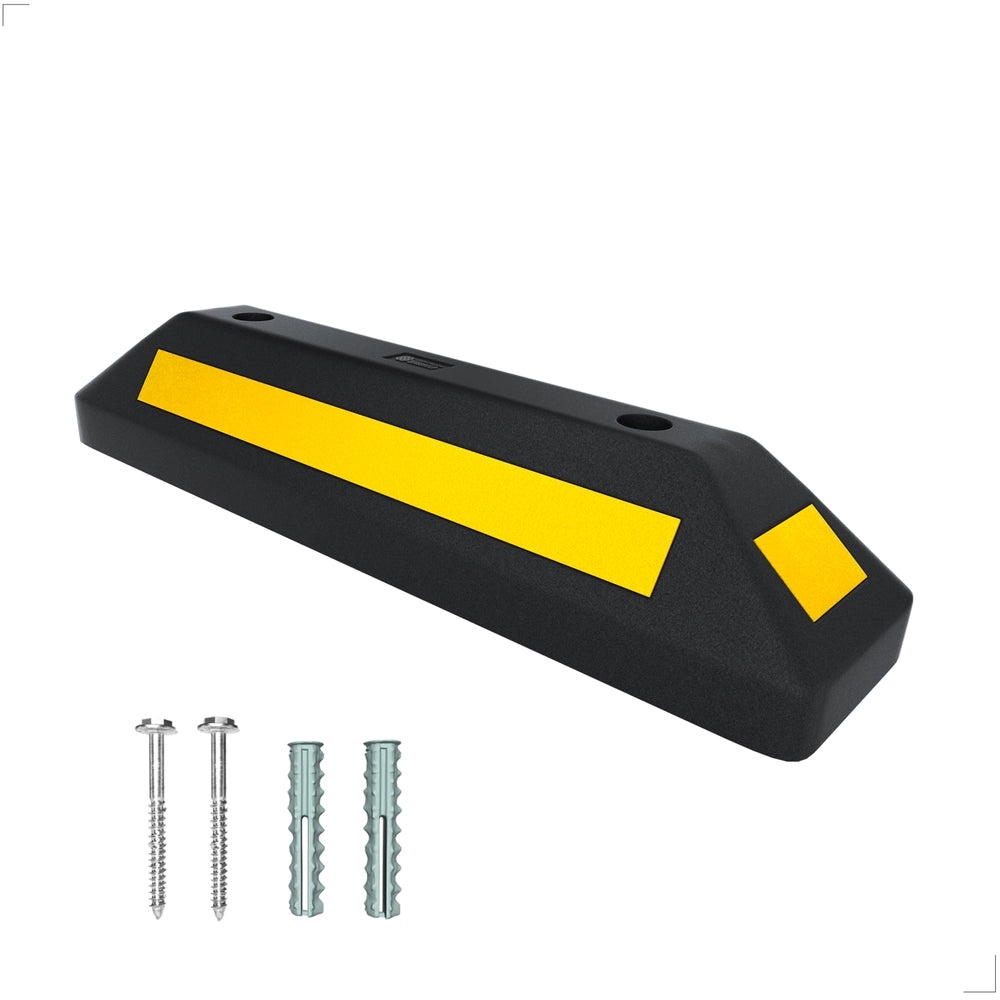 57CM Black Wheel Stop | Heavy-Duty Car Parking Stop Block