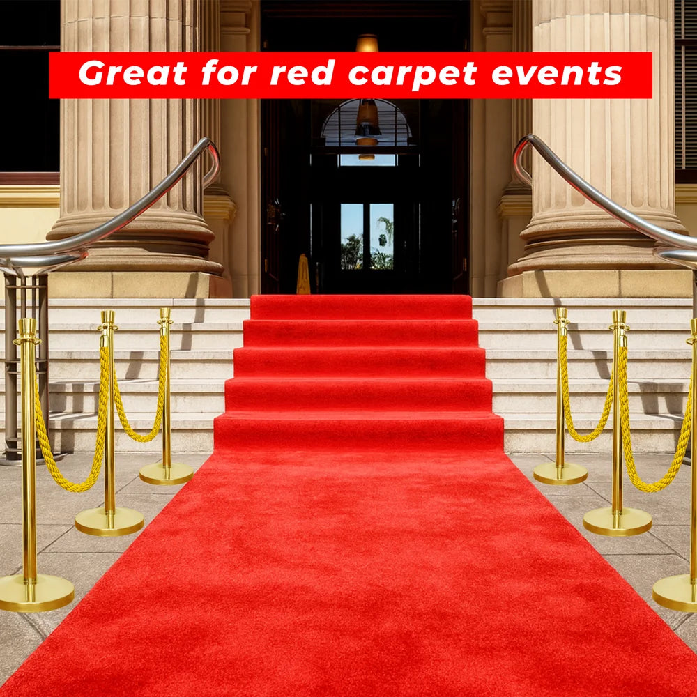 one hundred centimeter Berry gold hotel stanchion with golden twisted rope for guest queue management