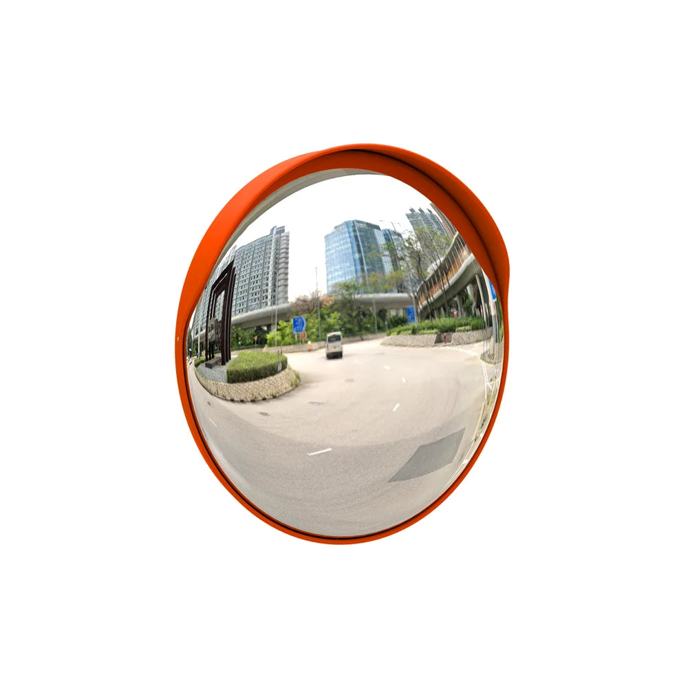 wide angle convex safety mirror for security and surveillance use