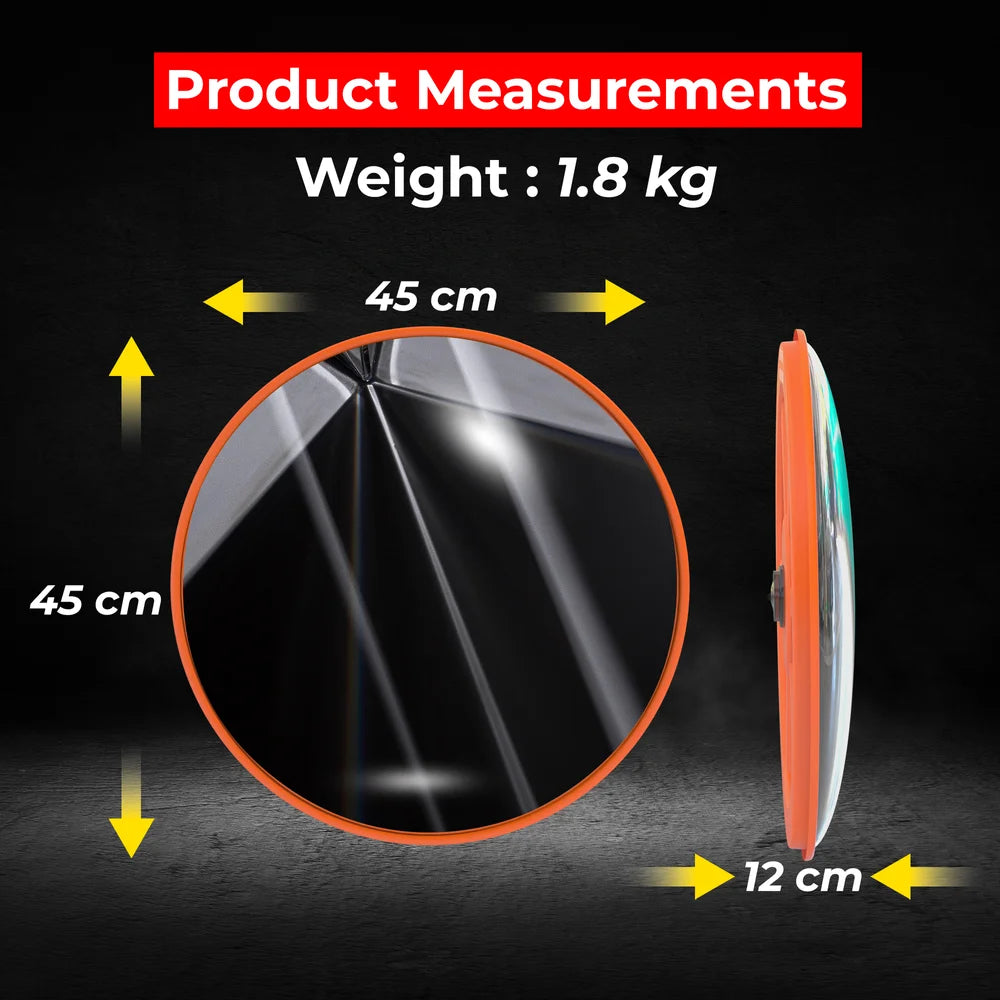 indoor convex security mirror with wide angle view for monitoring