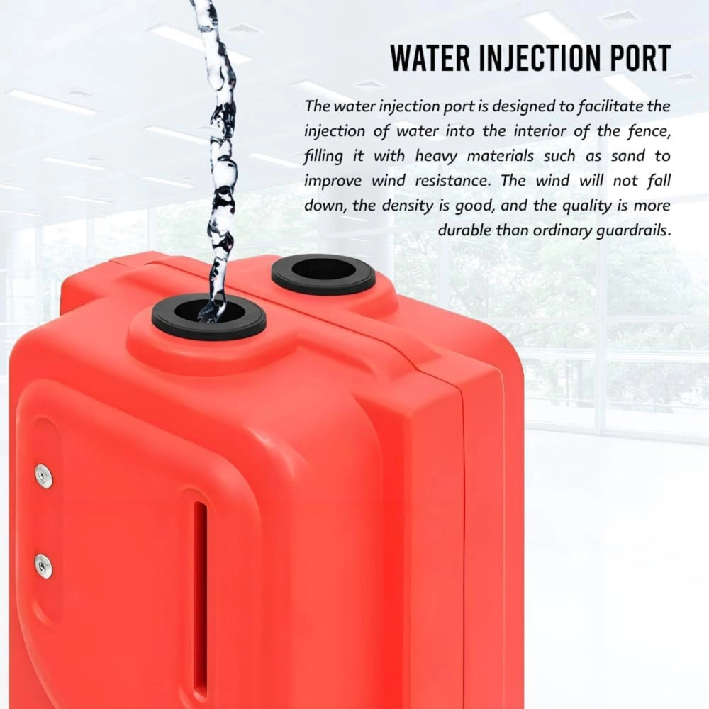 Expandable Safety Barrier 2.3m | Red Foldable Crowd Control Barrier