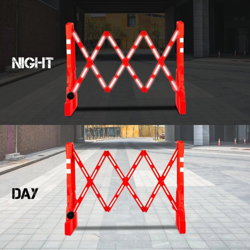 Expandable Safety Barrier 2.3m | Red Foldable Crowd Control Barrier