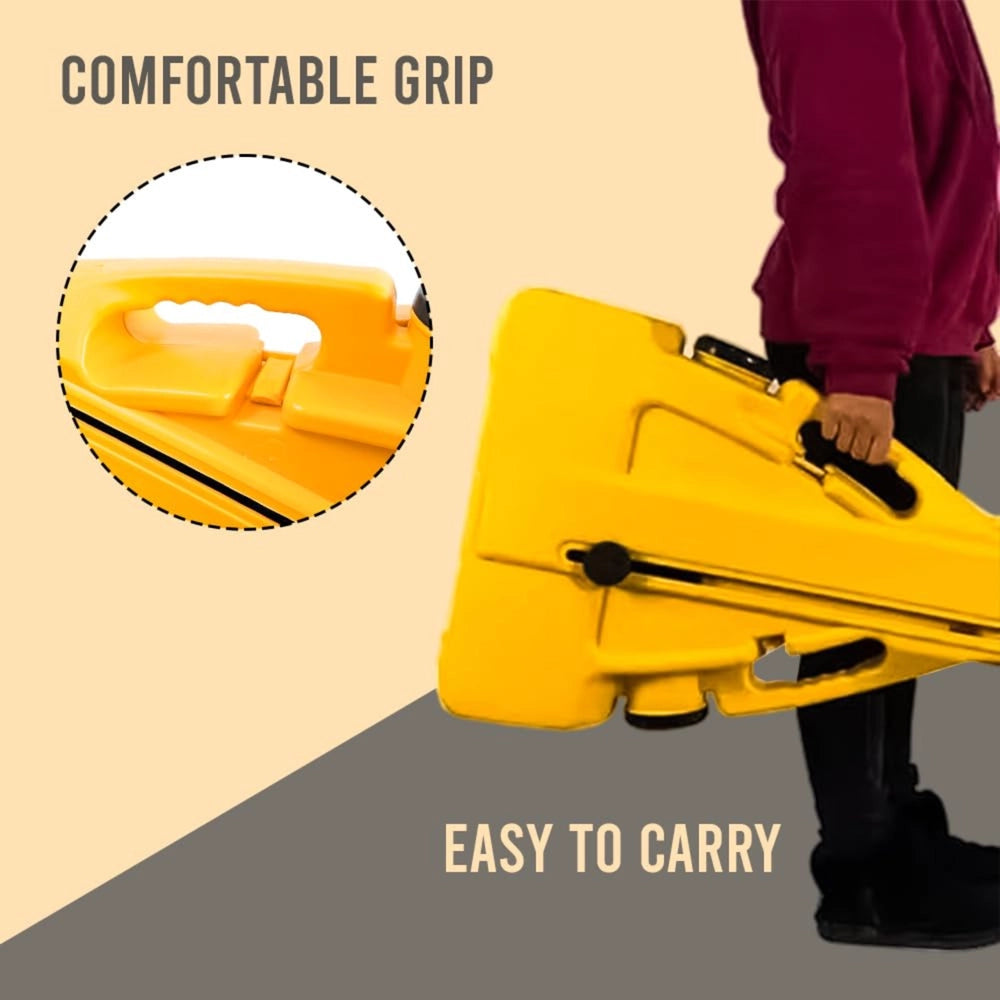 Expandable Safety Barrier | 2.3 Meter Folding Barrier - Yellow and Black